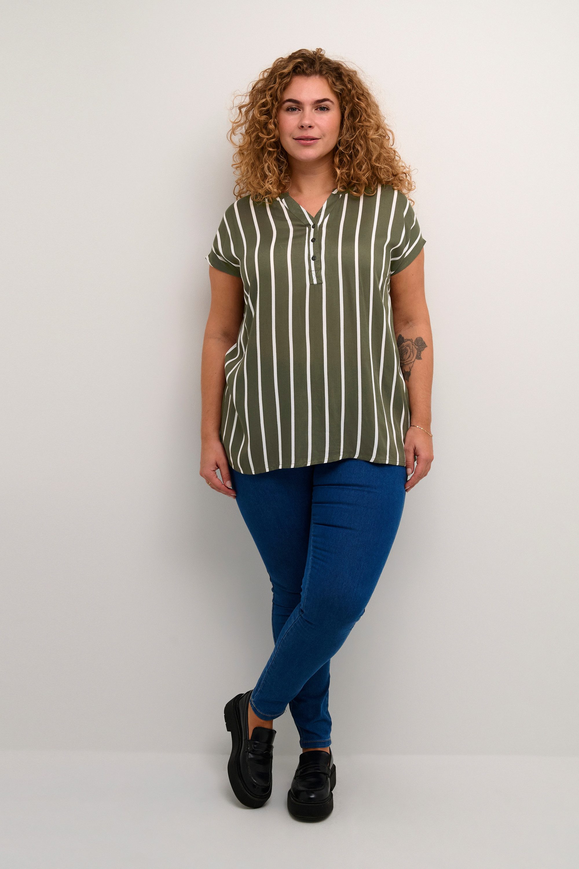 KAFFE Curve Blusentop Ärmellose Bluse KCsida Große Größen günstig online kaufen