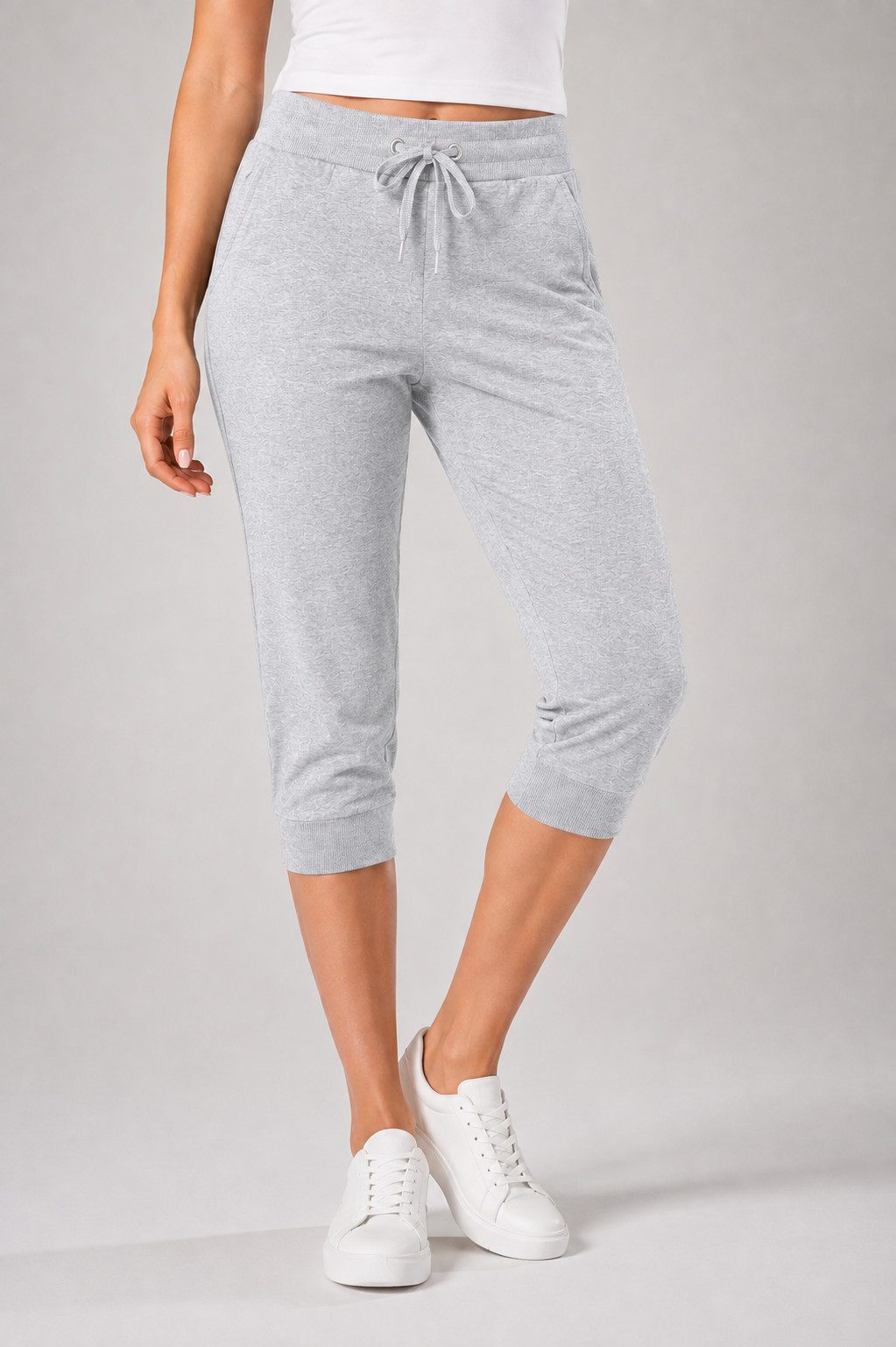Smith & Solo 3/4-Hose Damen - Jogginghose, kurze Hose, Caprihose Elastikbund mit Kordelzug