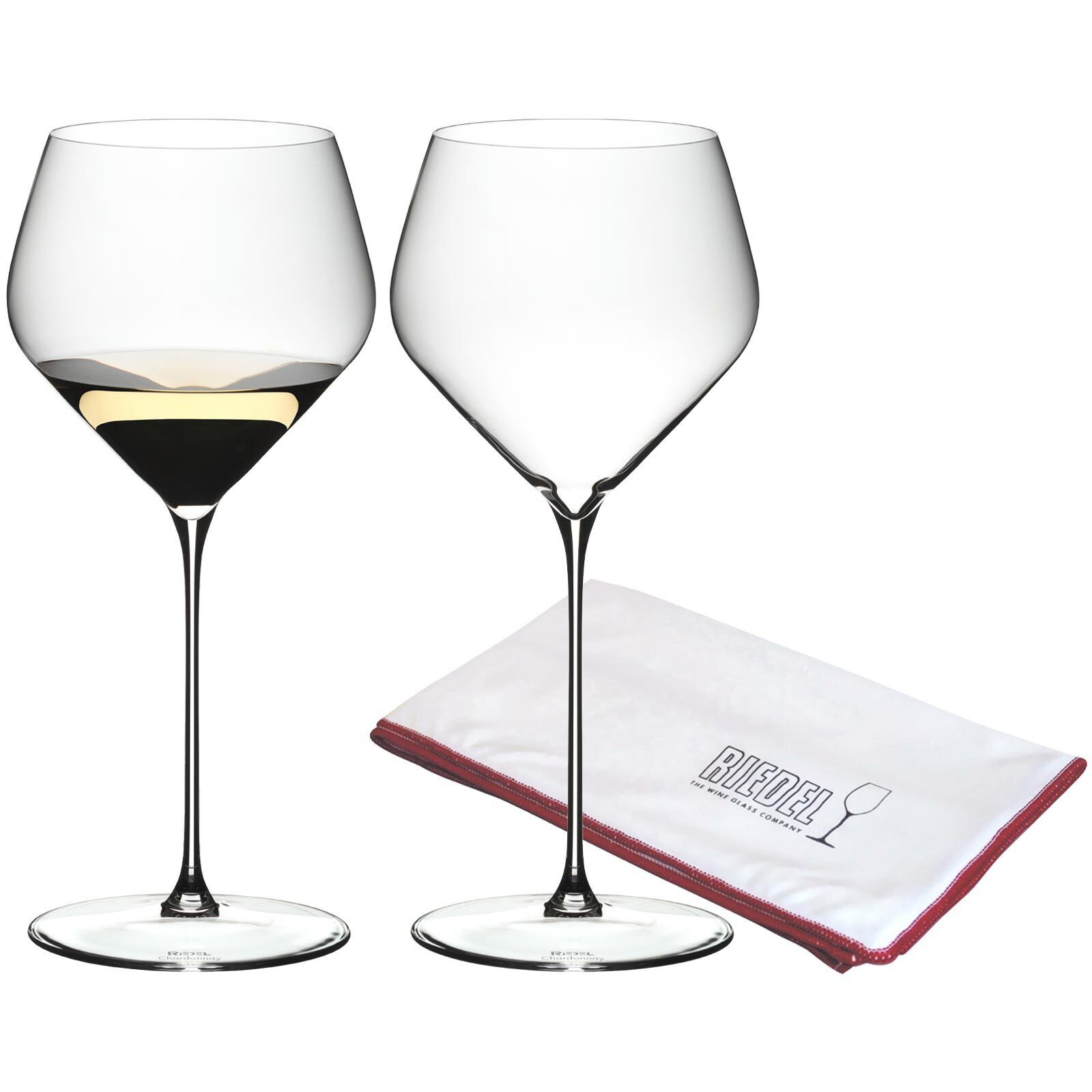 Weißweinglas Veloce Chardonnay Weingläser + Poliertuch 690 ml