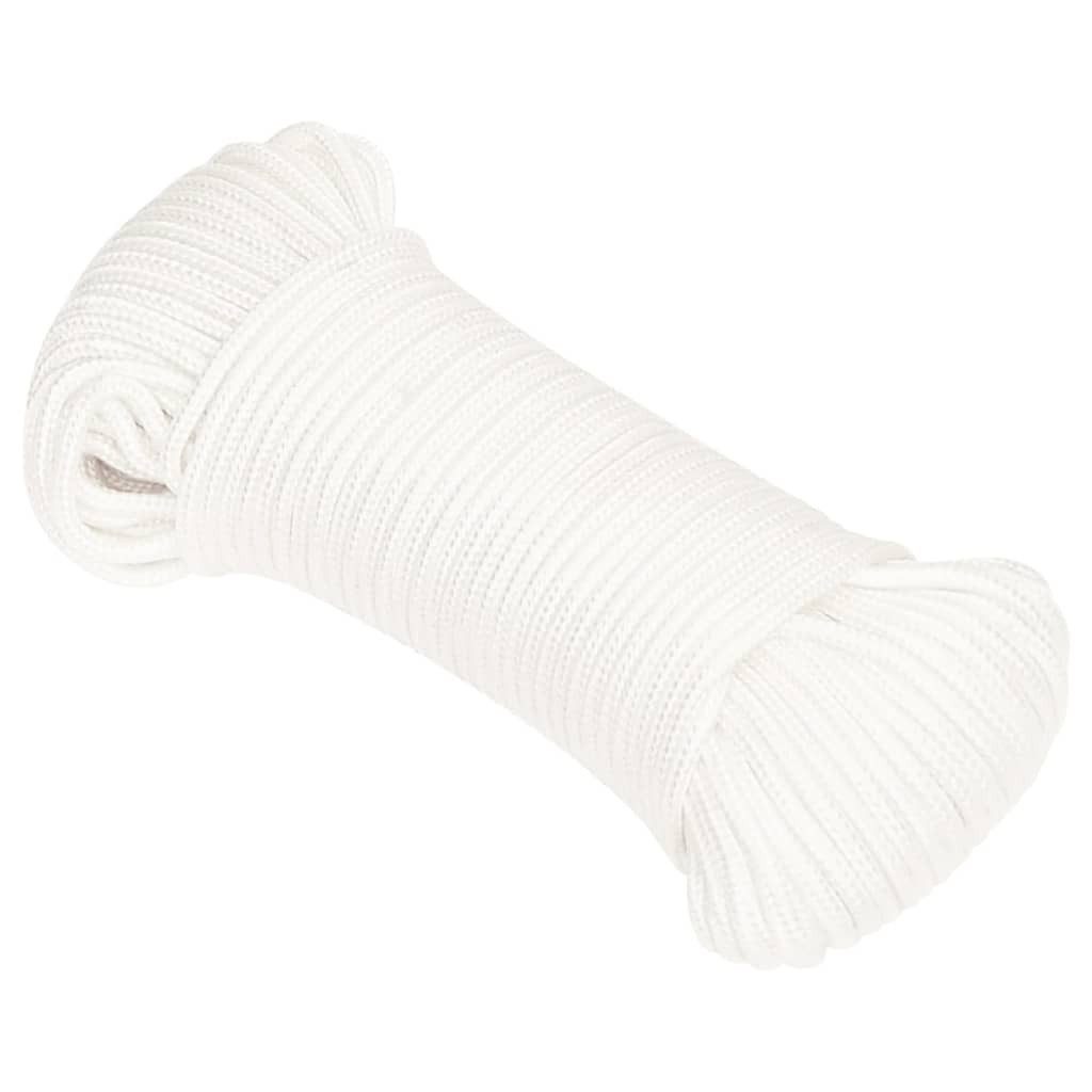 vidaXL Bootsseil Weiß 5 mm 25 m Polypropylen Seil (1-tlg)