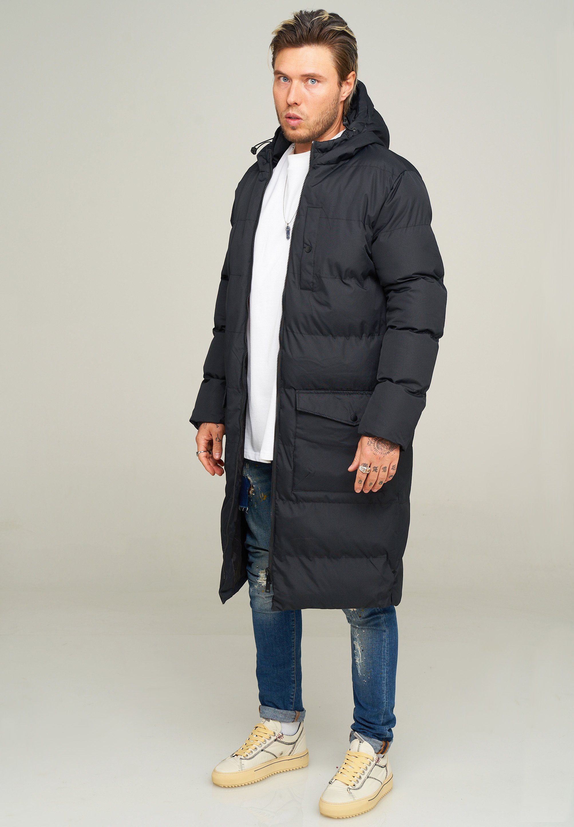 behype Parka LONGLINE PUFFER PARKA mit Kapuze – Bild 3 von 4