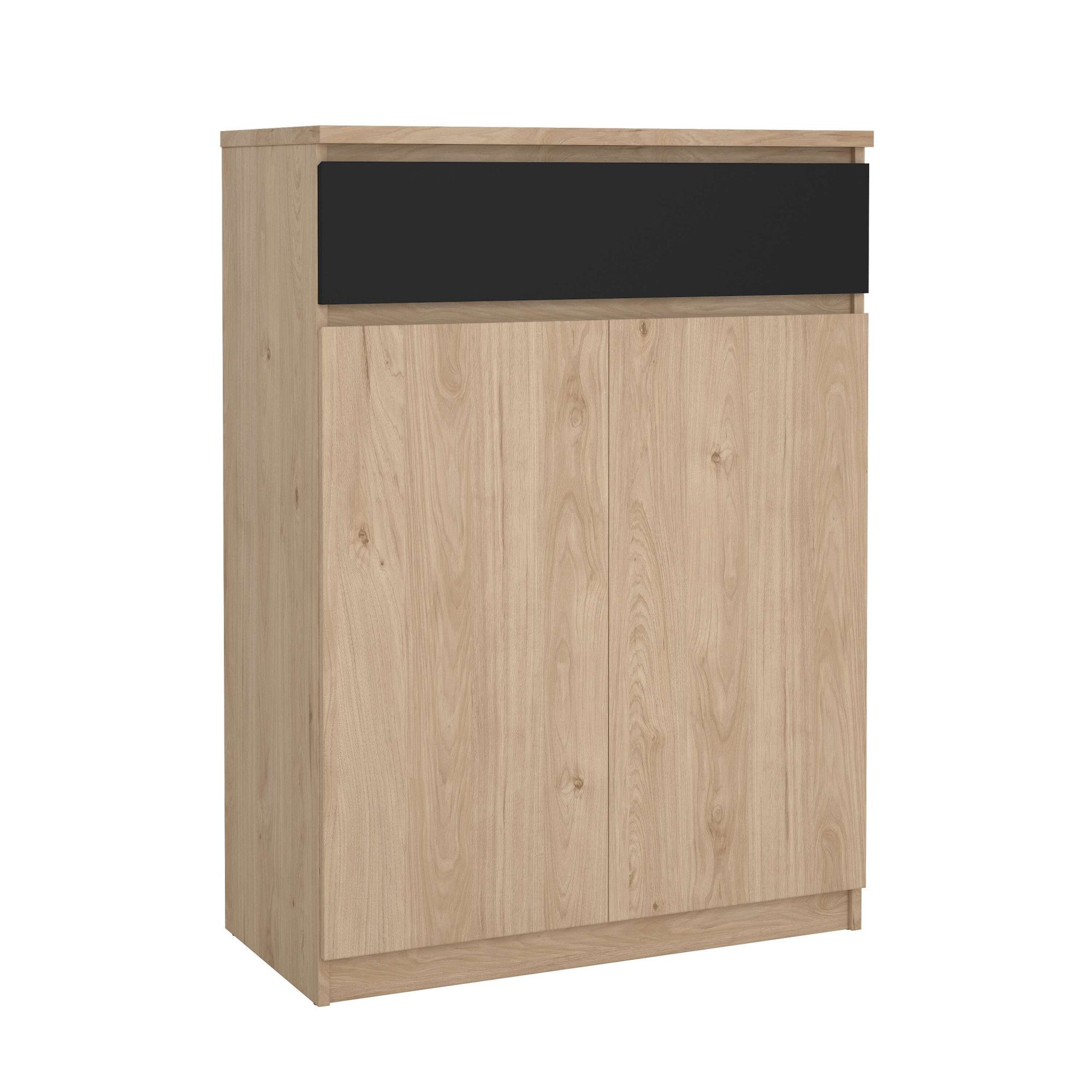 Home affaire Schuhschrank Naia Schuhaufbewahrung, Schuhkommode, Schuhregal, Garderobenschrank, mit 2 Türen und 4 Einlegeböden, 1 Schublade, Breite 80 cm