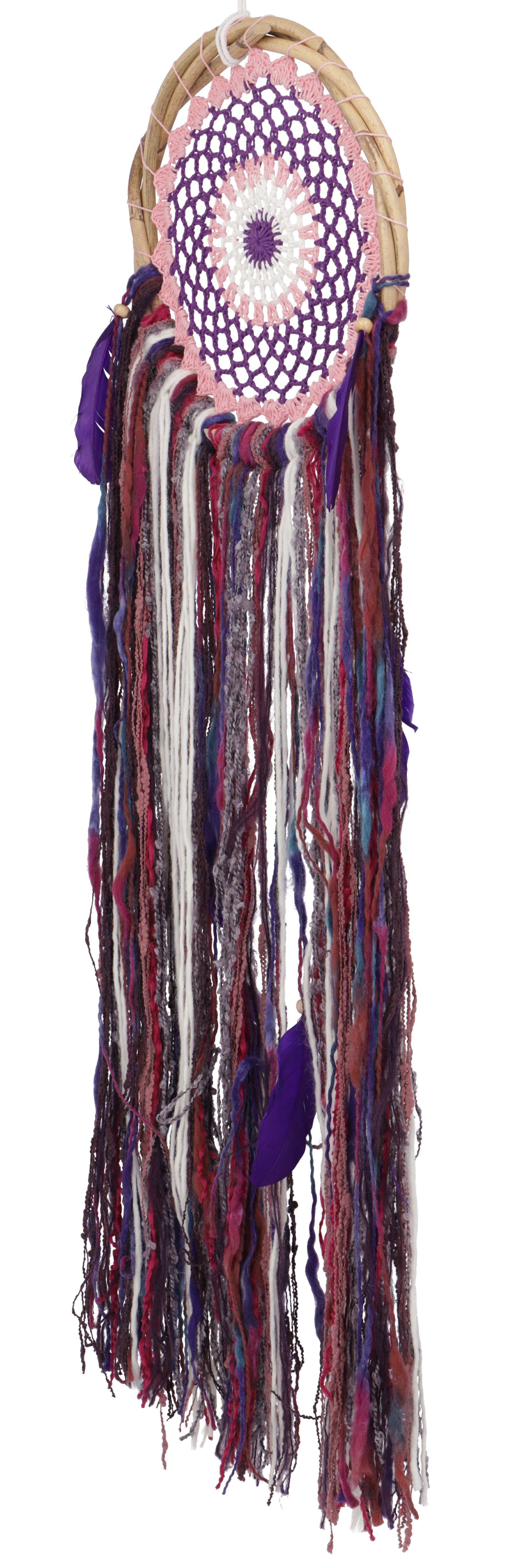 Guru-Shop Dekoobjekt Traumfänger - 24 cm Violett