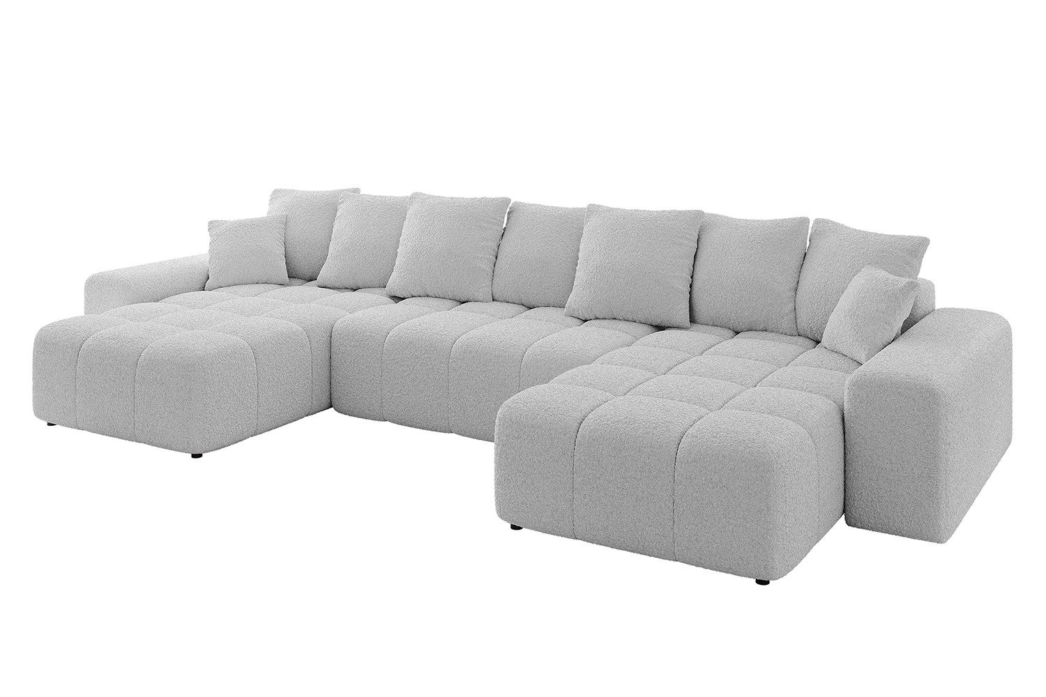 ALTDECOR Wohnlandschaft ENIL-U, Couch mit Schlaffunktion, Wohnzimmer - Ecksofa, Corner Sofa Bett Eckcouch Couch U-Form Schlafcouch Ausziehbar