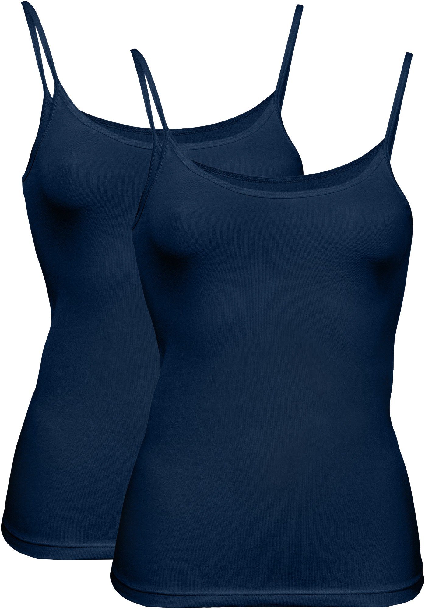 Erwin Müller Unterhemd Damen-Unterhemd 2er-Pack Single-Jersey Uni