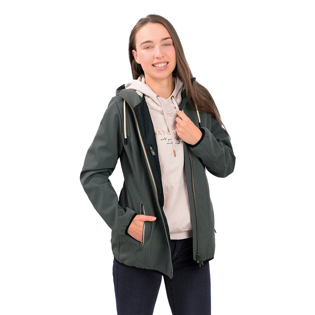 Knuffelwuff Outdoorjacke Softshell Jacke Manhattan mit Rückentasche
