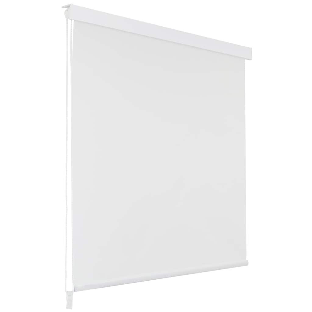vidaXL Duschvorhang Duschrollo 140x240 cm Weiß günstig online kaufen