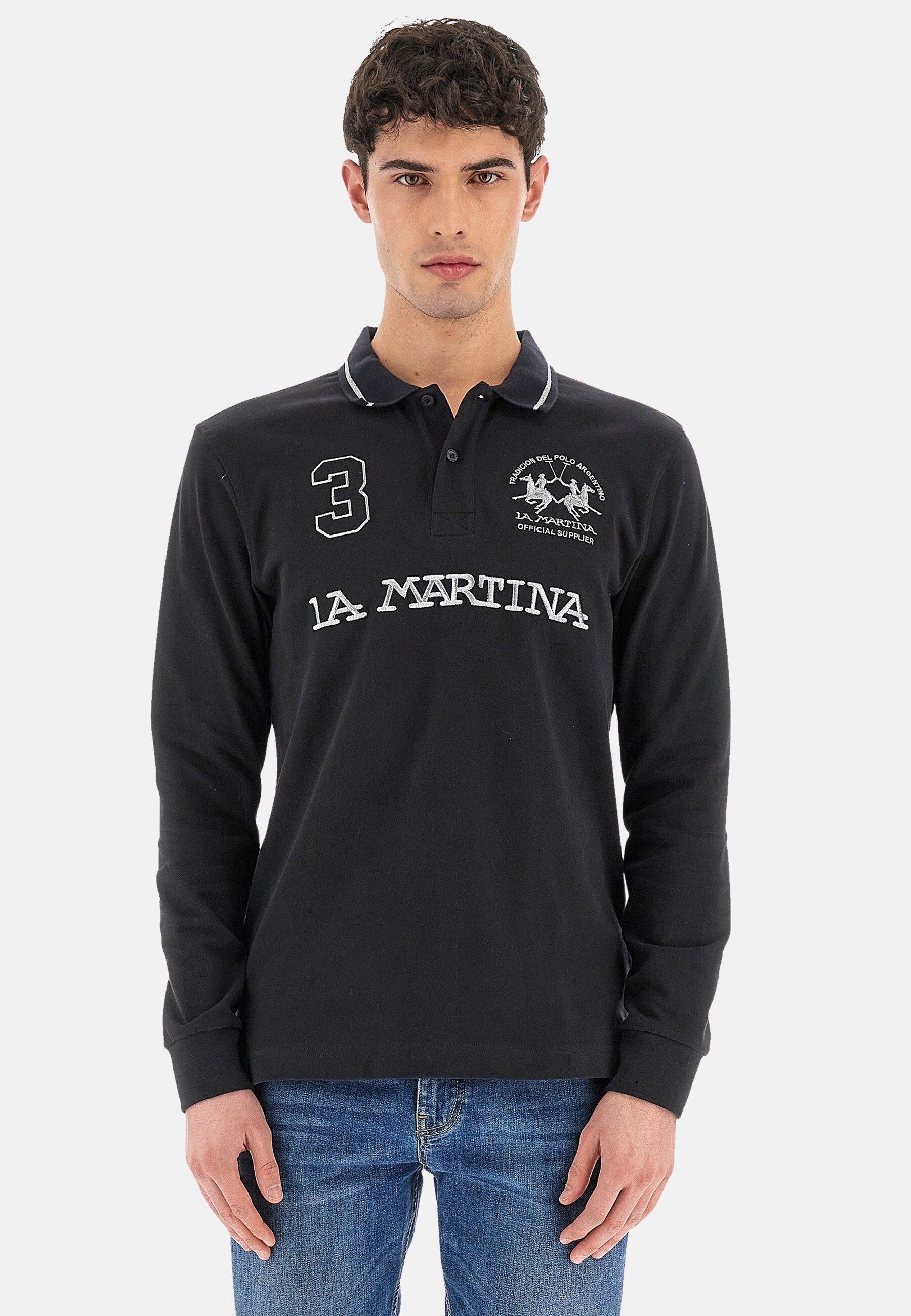 La Martina Poloshirt Shirt Langarm-Poloshirt regular fit Urbe mit (1-tlg., 1)