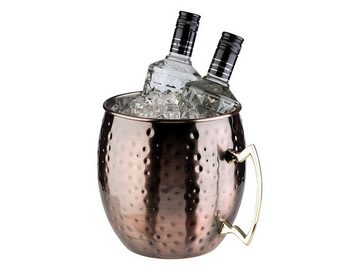APS Cocktailglas, Edelstahl, Moscow Mule Cocktail Set 1x Flaschenkühler, 2x Kupfer-becher, 2x Halm