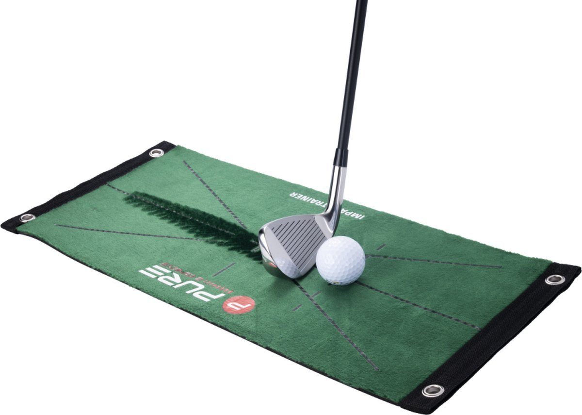 Pure 2 Improve Golfnetz Original Pure 2Improve Golf Puttingmatte, 52cmx23cm, Klein,Kompakt,für Zuhause & Unterwegs