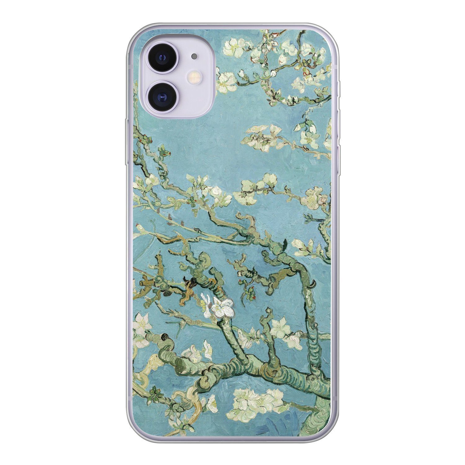 MuchoWow Handyhülle für Apple iPhone 11 Mandelblüte - Van Gogh - Kunst, Smartphone-Bumper, Print, Handy Schutzhülle Dünn