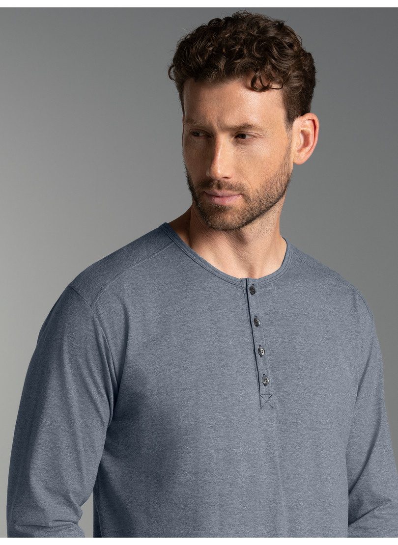 Trigema Longsleeve TRIGEMA Langarmshirt mit Knopfleiste günstig online kaufen