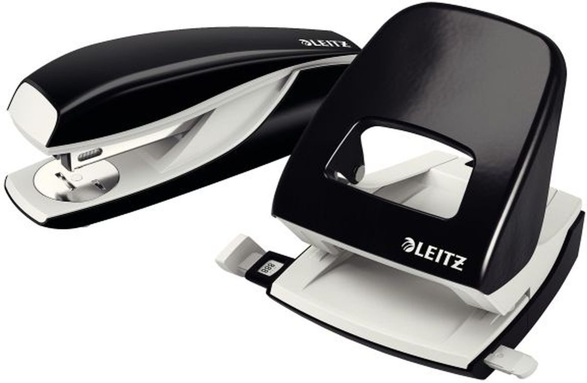 LEITZ Tischaufsatz Перфоратор NeXXt 5008 und Heftgerät NeXXt 5502 im Set schwarz