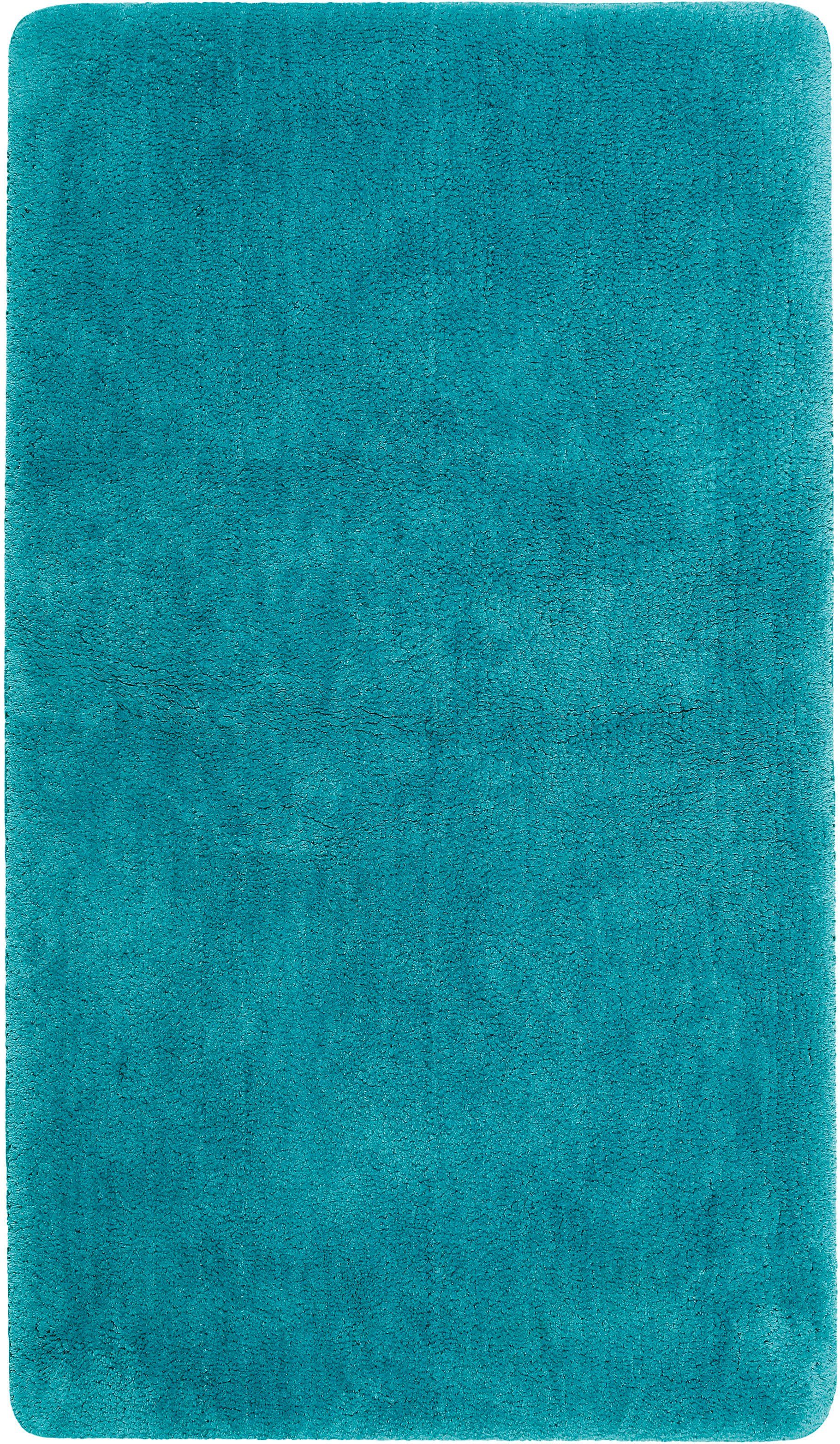 Wecon home Basics Badematte Joris, Höhe 20 mm, rutschhemmend beschichtet, strapazierfähig, Polyester, rechteckig, waschbar, viele Größen, Badezimmerteppich, uni