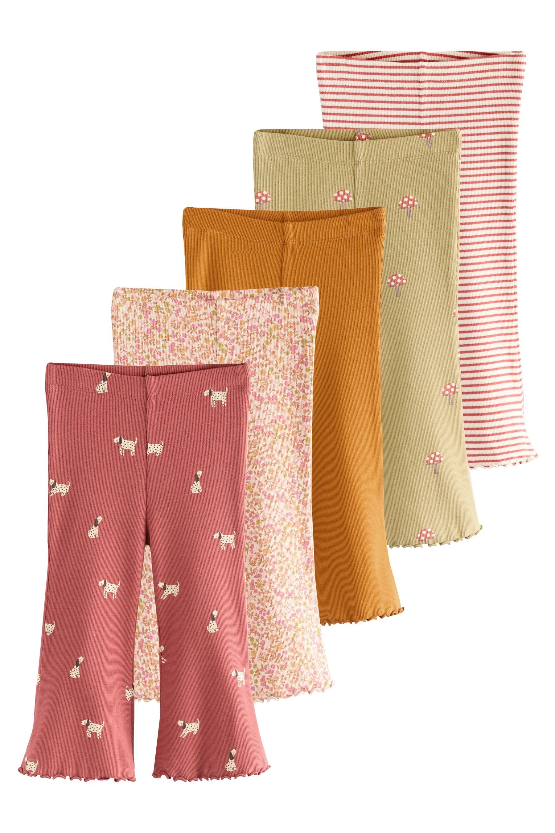 Next Leggings Ausgestellte Leggings im 5er-Pack günstig online kaufen