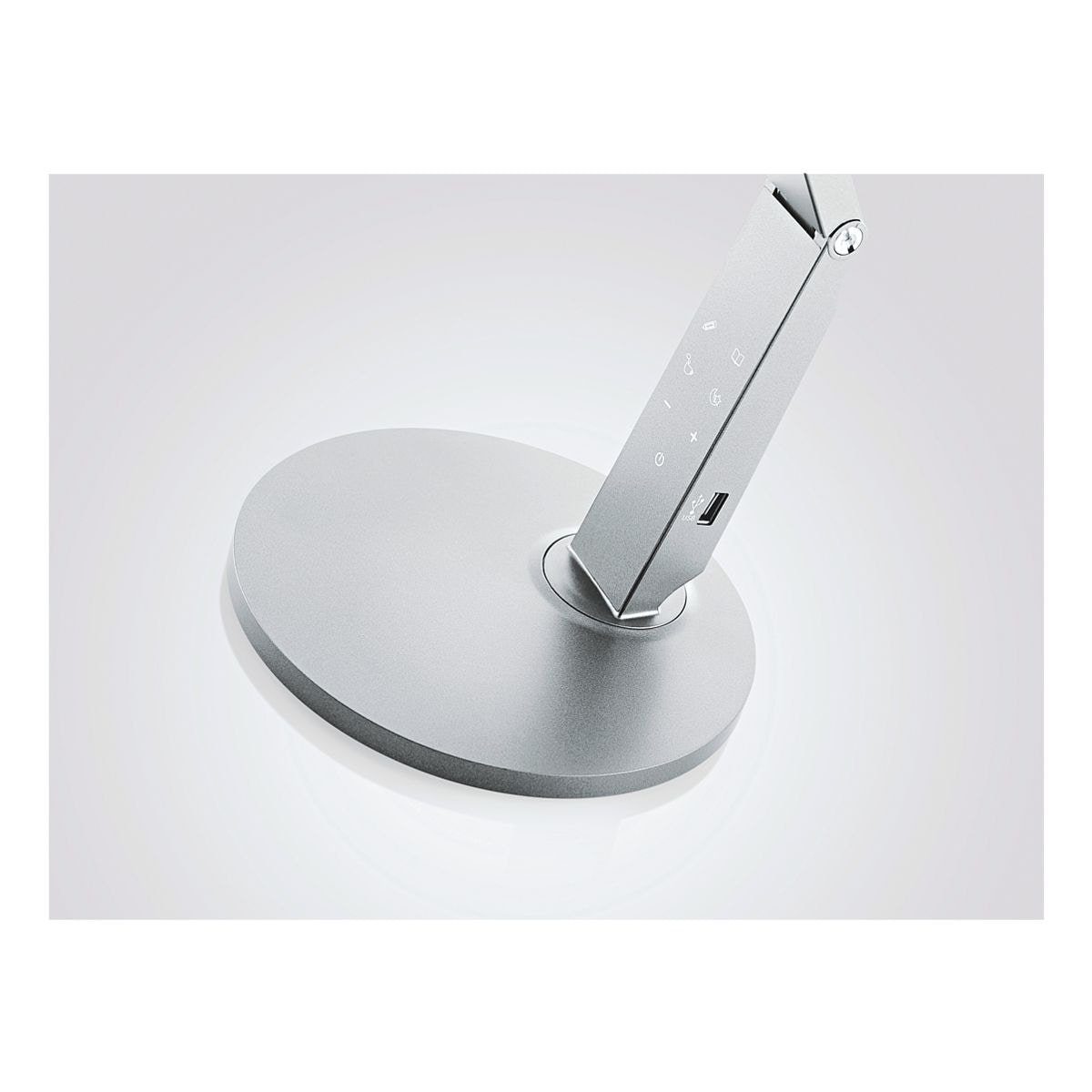 HANSA LED Tischleuchte Vario Plus, LED fest integriert, von 2700-6400 Kelvin, 4 Stufen, mit USB-Anschluss (5V / 1,2A) zum Aufladen mobiler Geräte