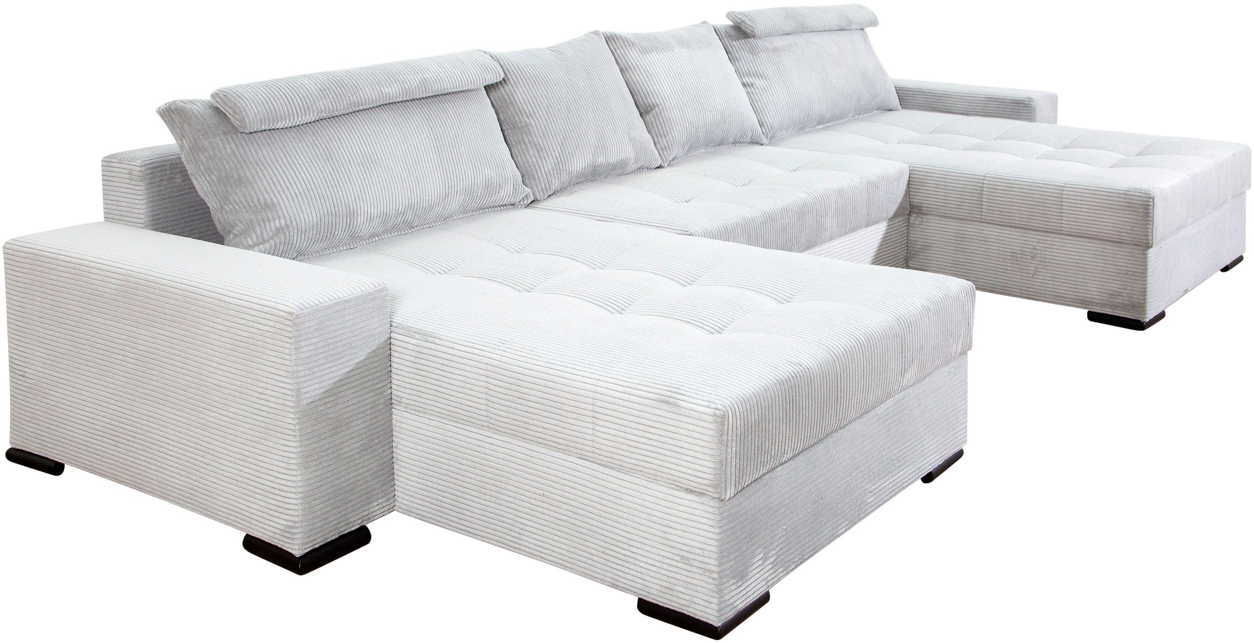 COLLECTION AB Wohnlandschaft Josy XXXL-Relax U-Form, B: 352 cm, Schlaffunktion, Bettkasten & 2 Nackenkissen, Federkern – Bild 5 von 5