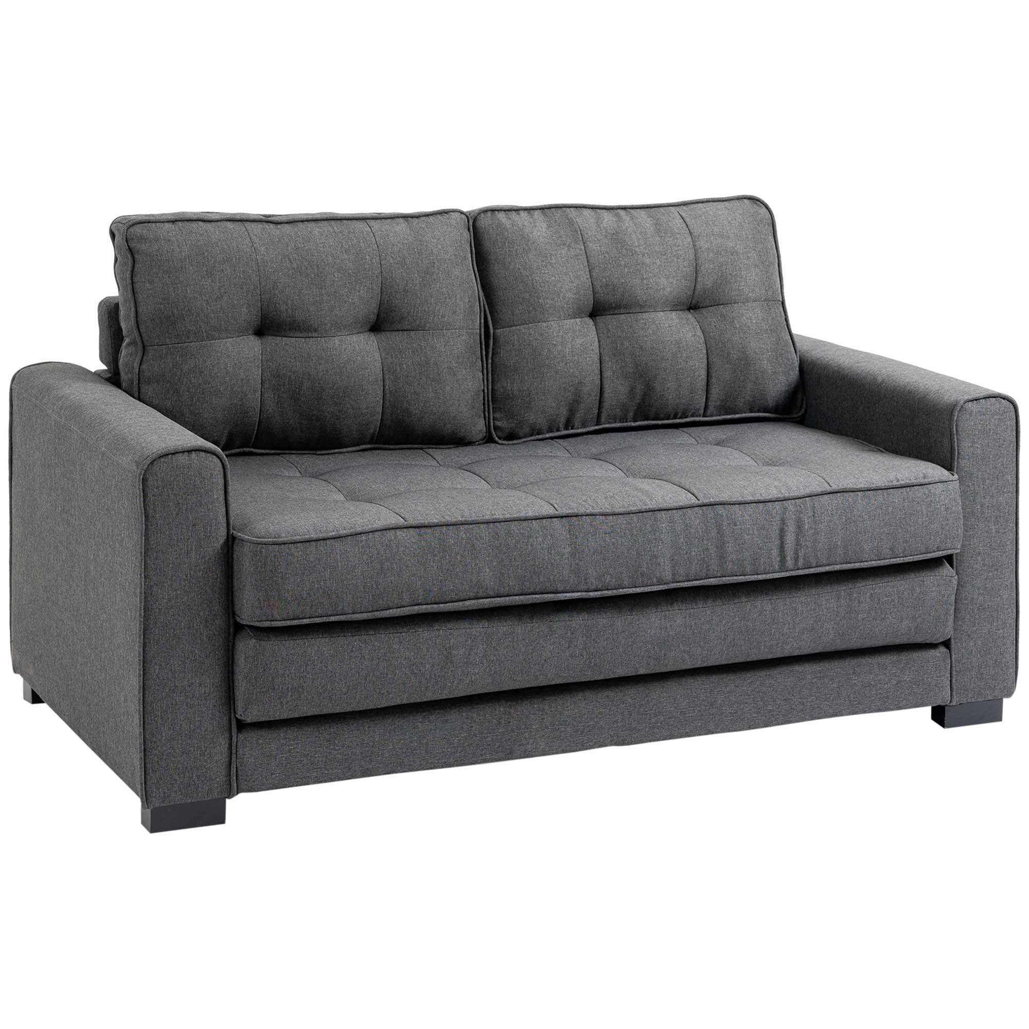 HOMCOM Schlafsofa Sofa mit Bettfunktion, Polstersofa günstig online kaufen