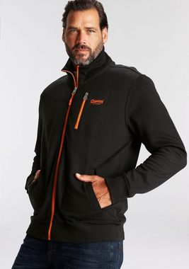 Man's World Sweatjacke mit kontrastfarbigem Reißverschluss