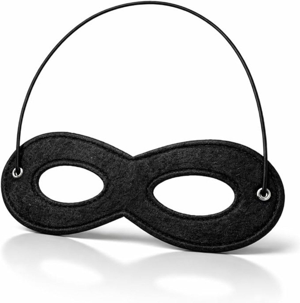 TK Gruppe Kostüm Bandit Zoro Augenmaske Panzerknacker schwarz Fasching & Karneval