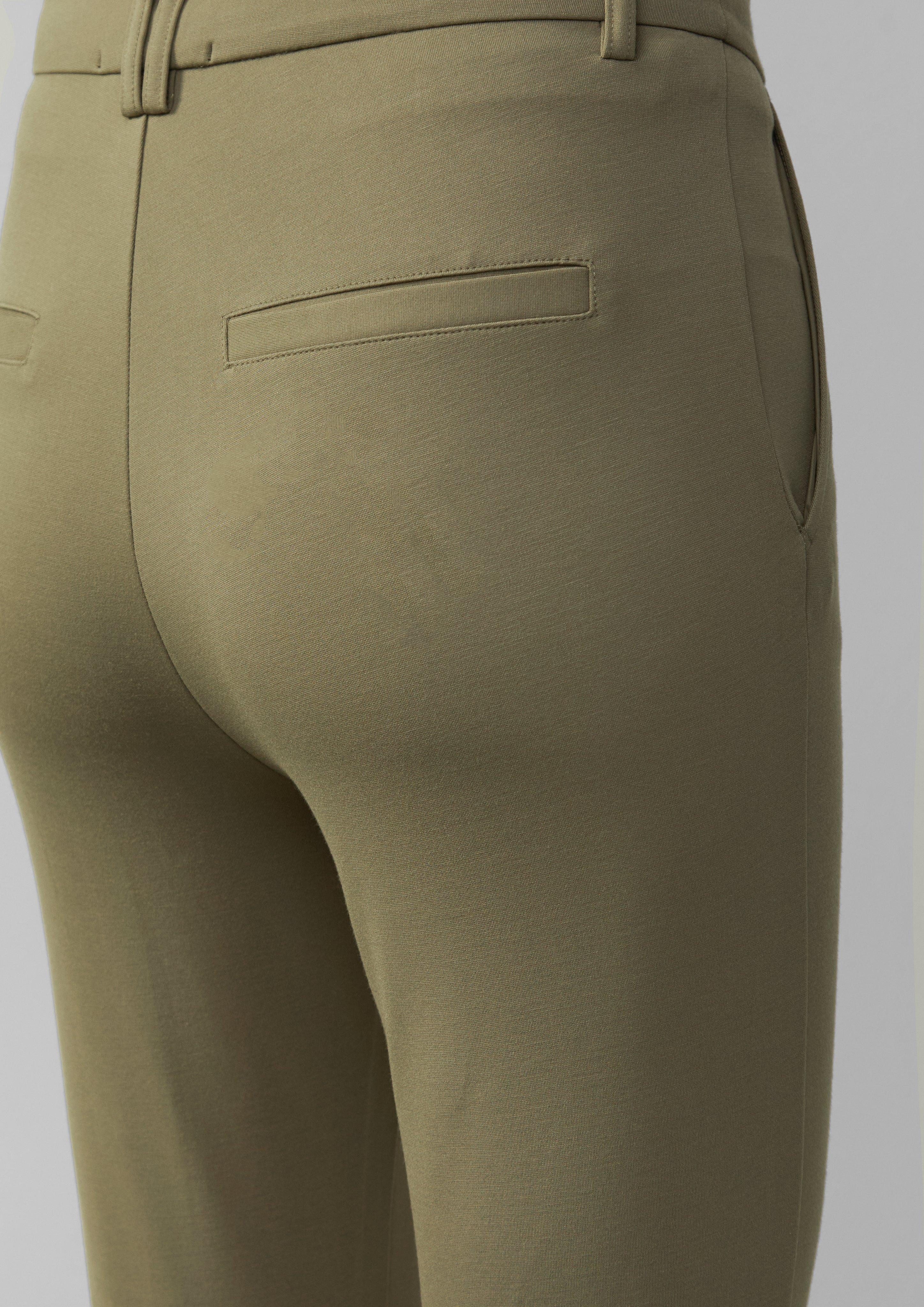 QS Stoffhose Elastische Hose aus Interlockjersey günstig online kaufen