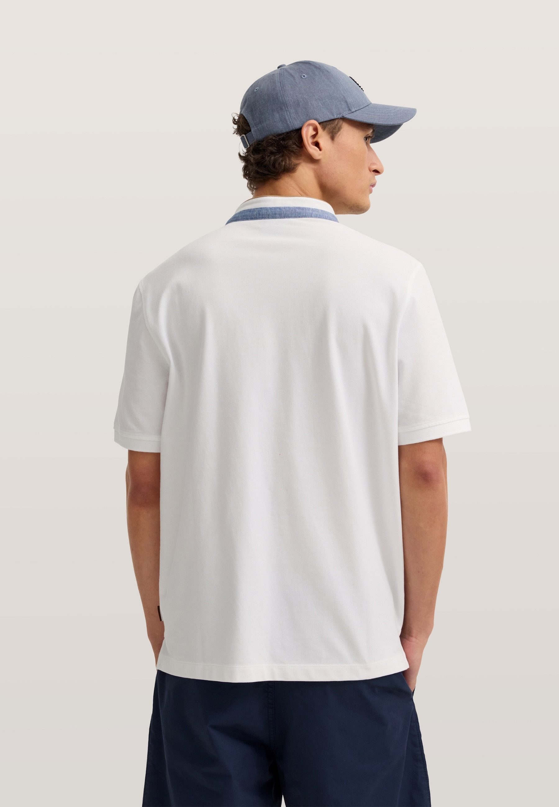 bugatti Poloshirt Modern Fit aus reiner Baumwolle