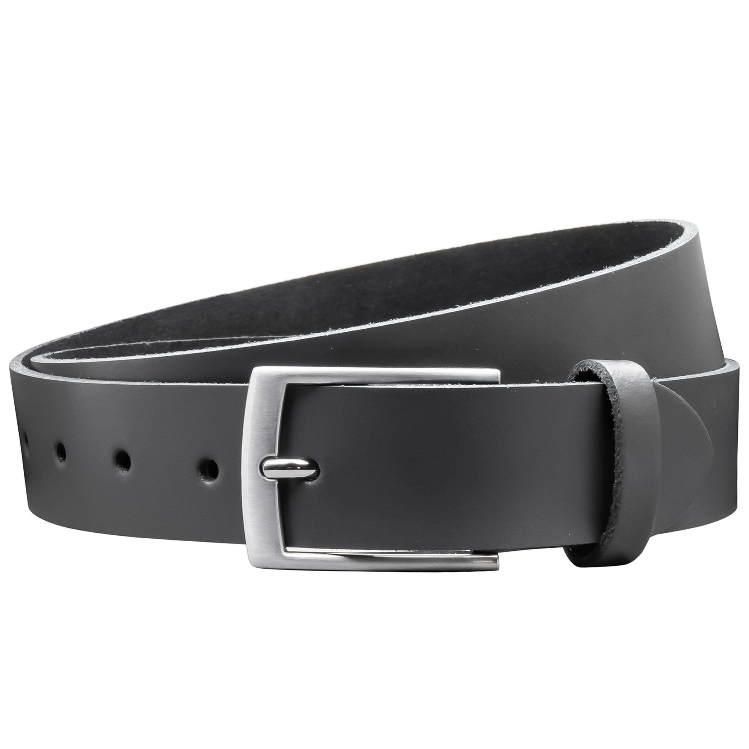 COLOGNEBELT Ledergürtel OM421-SL-Grau MADE IN GERMANY, Grau, Kürzbar, 100 % günstig online kaufen