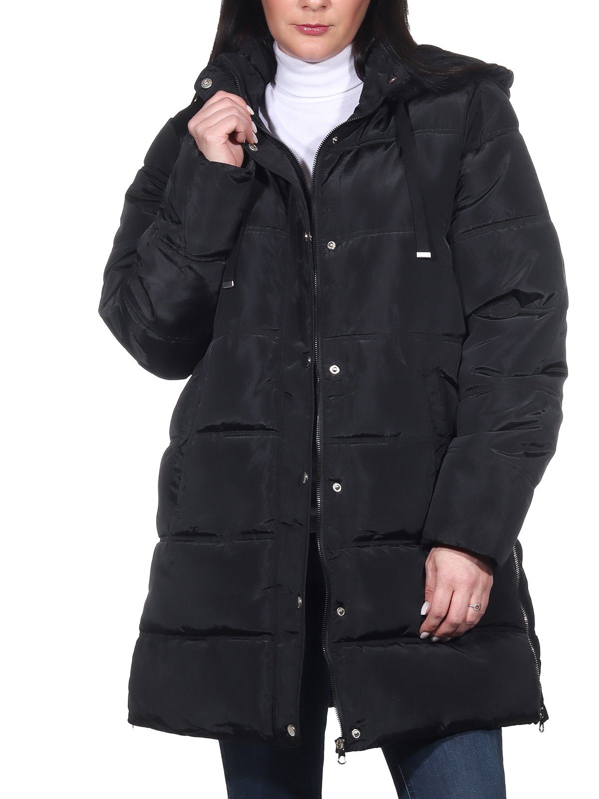 Aurela Damenmode Winterjacke Steppjacke warme Damen Kurzmantel Parka (1-St) günstig online kaufen