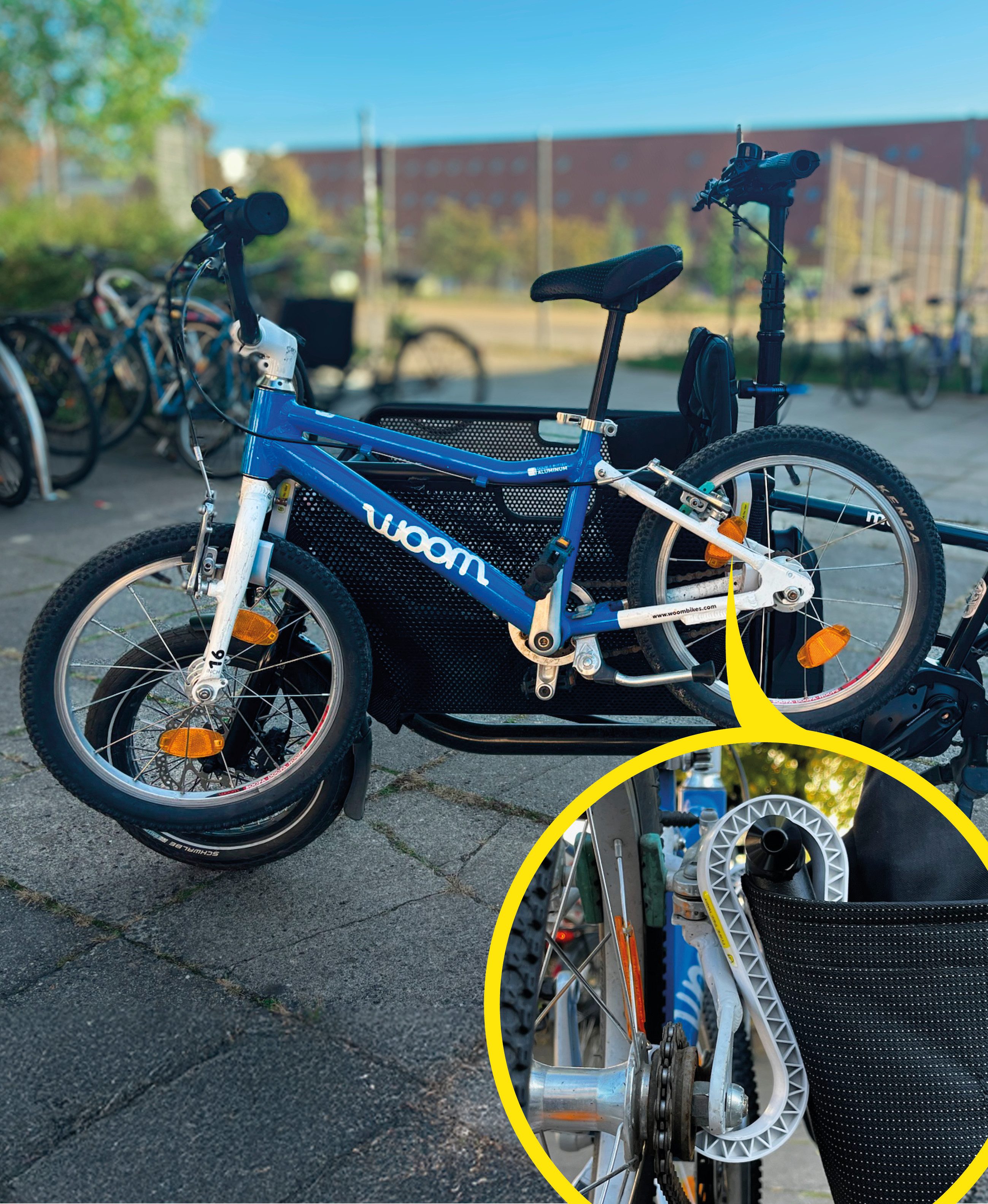 Frank Paperman Fahrradlastenanhänger Kinderfahrrad-Halterung Lastenrad Transporthaken Babboe, Bakfiets,Muli, Halterung Lastenrad Laufrad