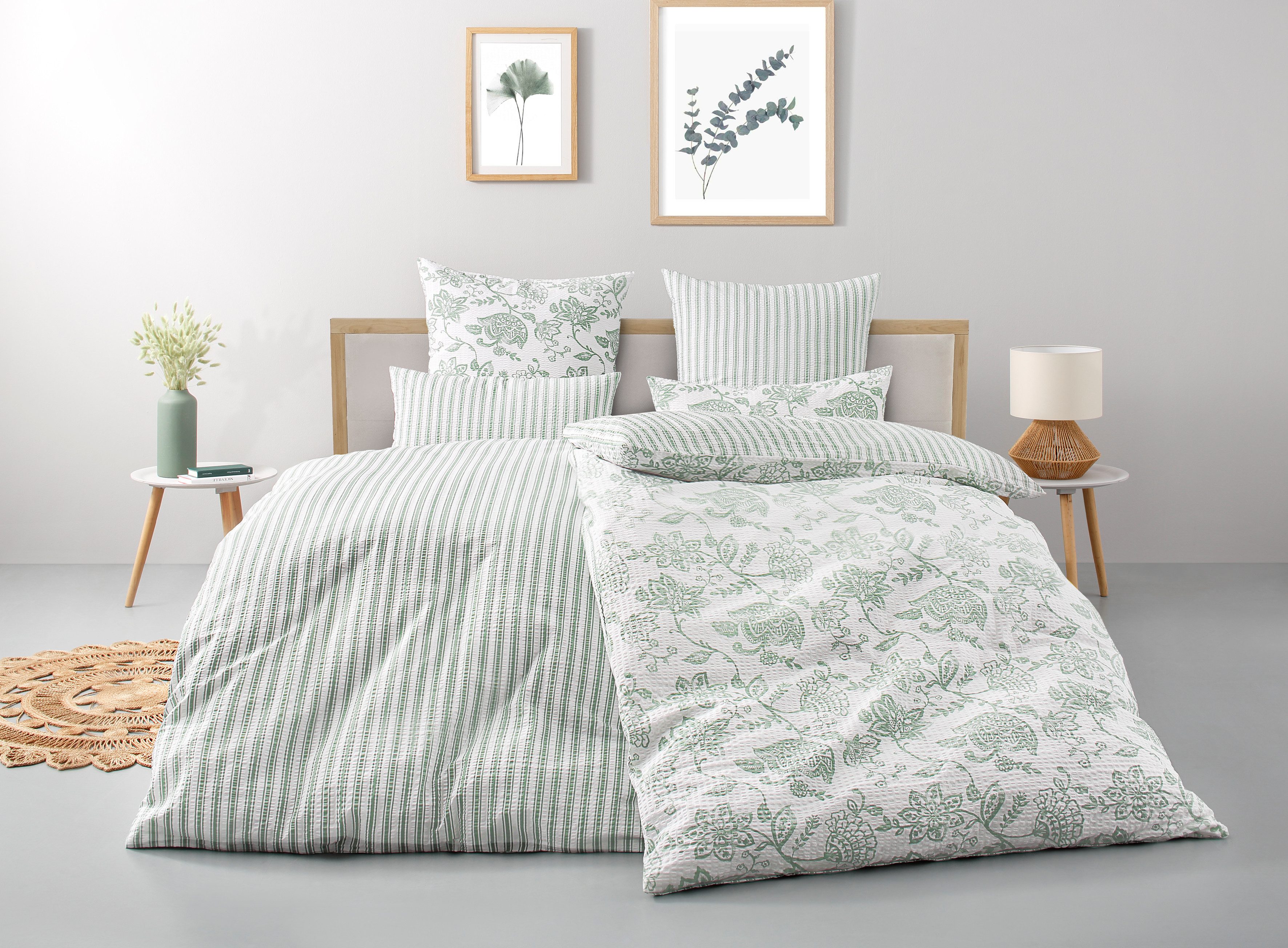 OTTO home Bettwäsche Nordby, Soft-Seersucker, 2 teilig, Bettwäsche aus Baum günstig online kaufen
