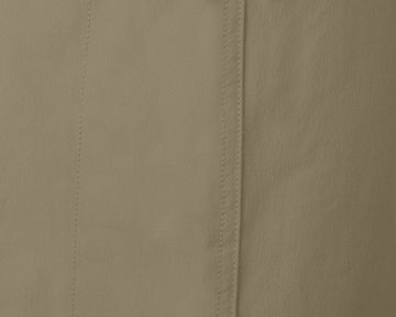 Bergson Zip-off-Hose YORK Capri Zipp-Off Damen Wanderhose, vielseitig, pflegeleicht, Kurzgrößen, beige