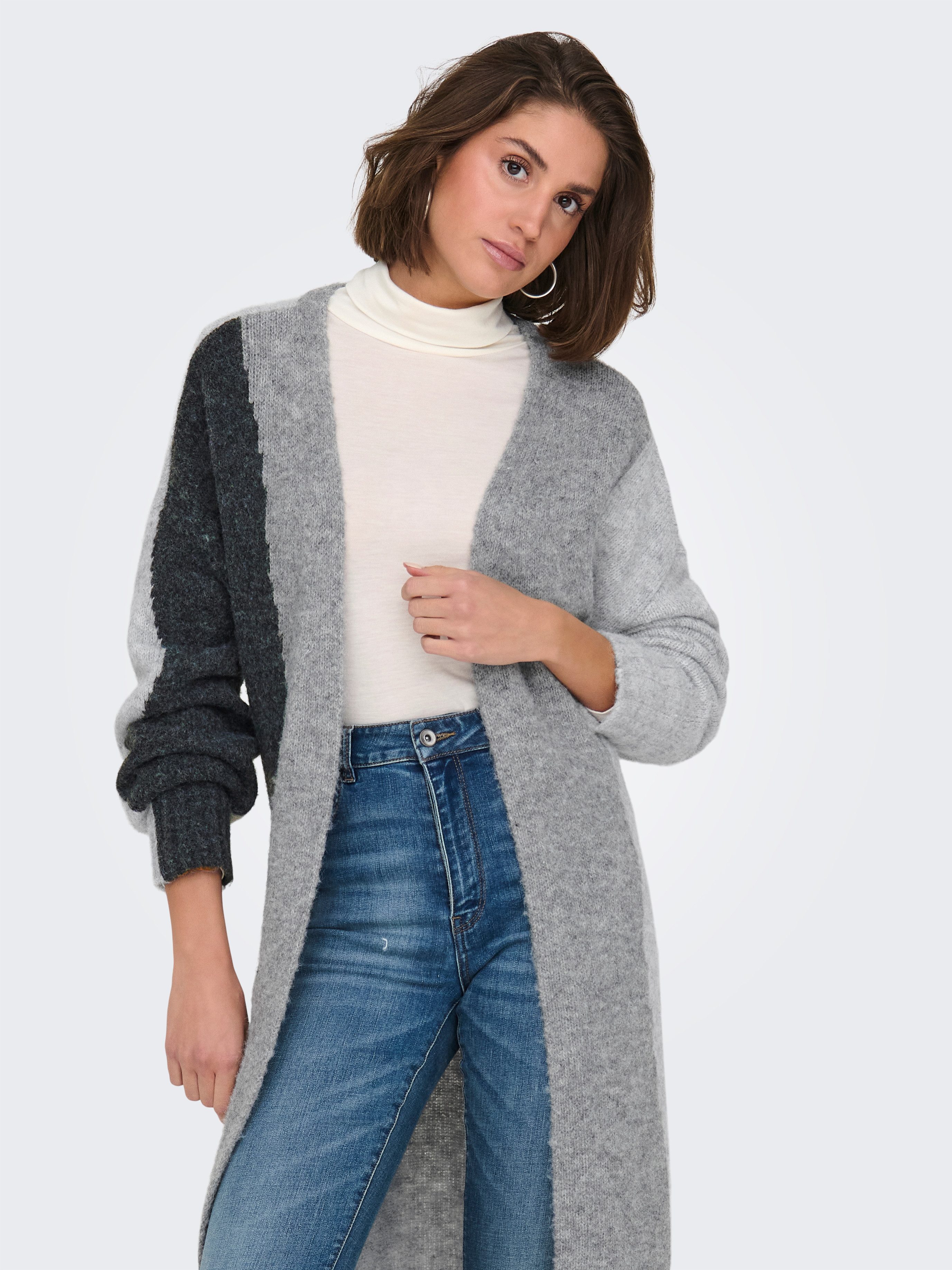 ONLY Strickjacke ONLGRO LIFE LS BLOCK günstig online kaufen