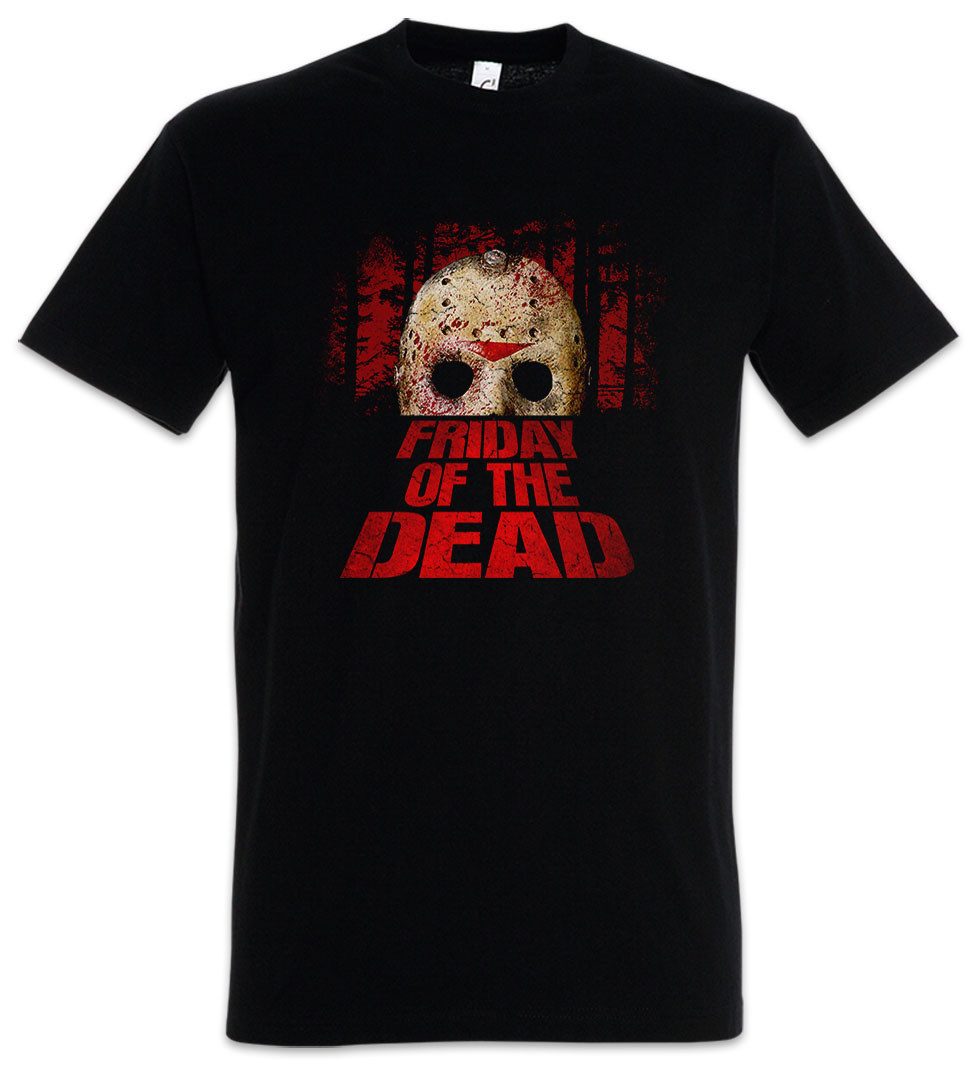 Urban Backwoods Print-Shirt Friday Of The Dead Herren T-Shirt Dawn The Freitag Machete Jason Mask (1-tlg) 13th Maske 13 Vorhees