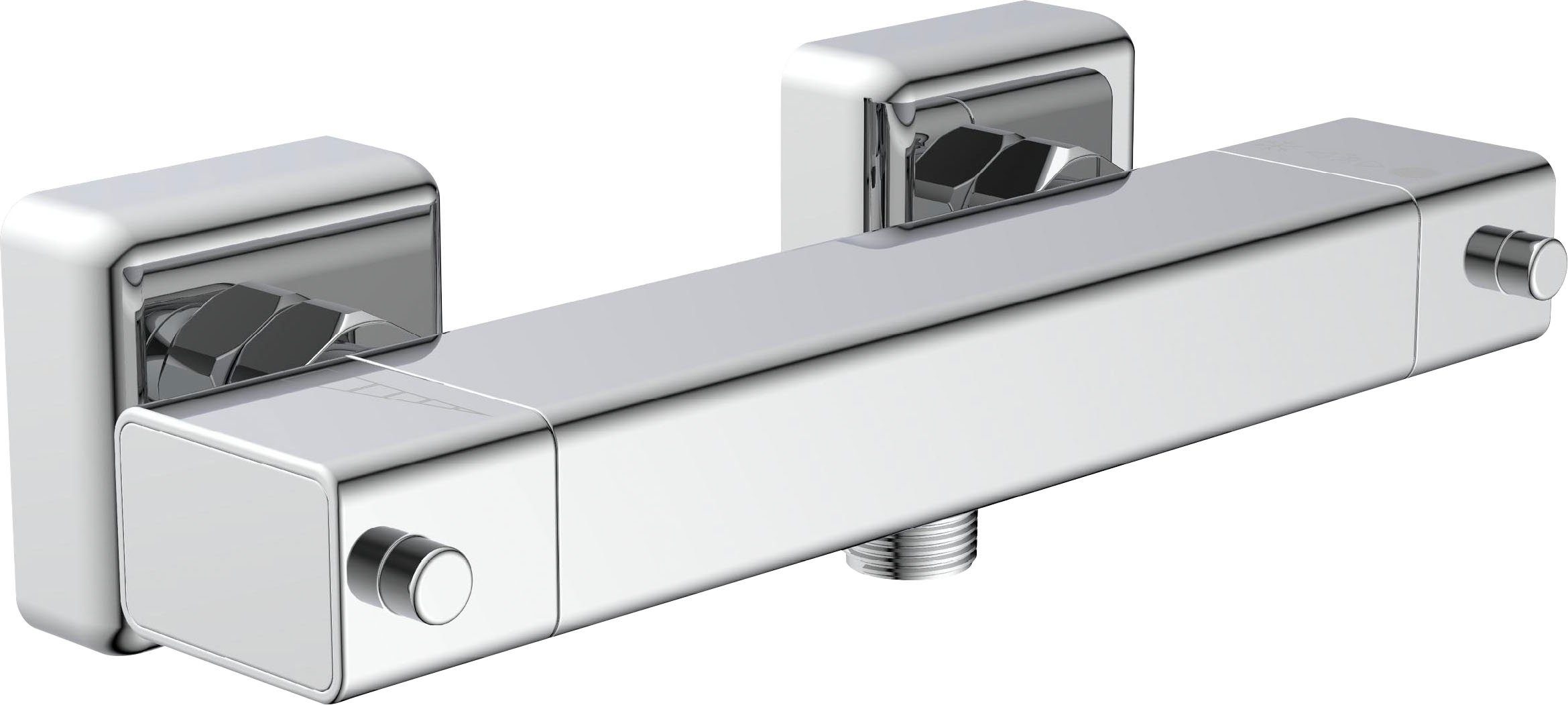 Schütte Duscharmatur Signo mit Thermostat, Mischbatterie Dusche, Duschthermostat in Chrom