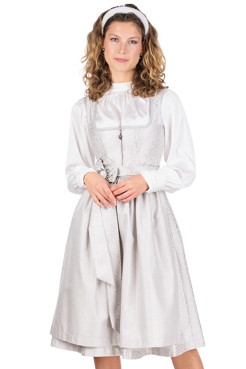 MarJo Dirndl Midi Dirndl 2tlg. - PEGNITZ - pastellgrau günstig online kaufen