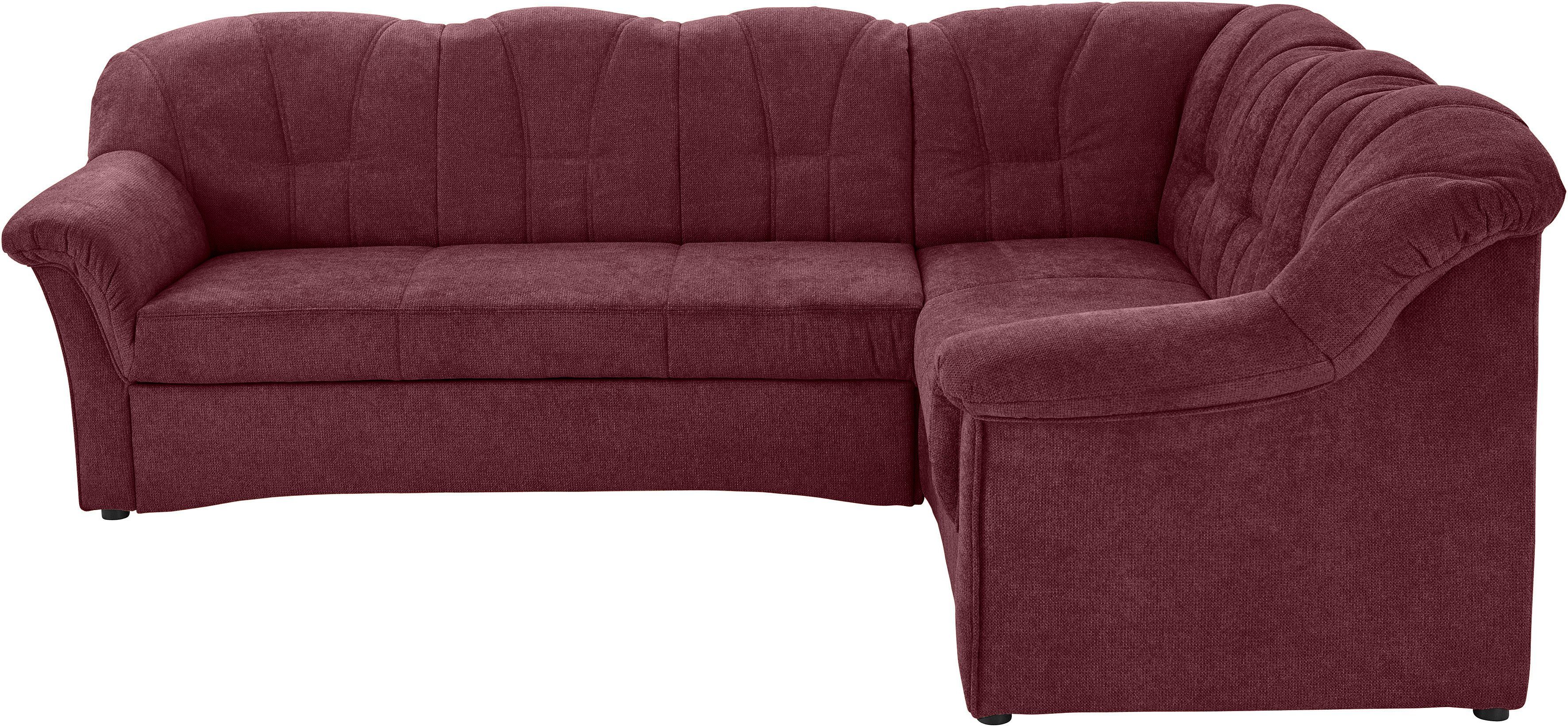 DOMO collection Ecksofa "Topper, elegant und zeitlos, kompaktes Stellmaß 24 günstig online kaufen
