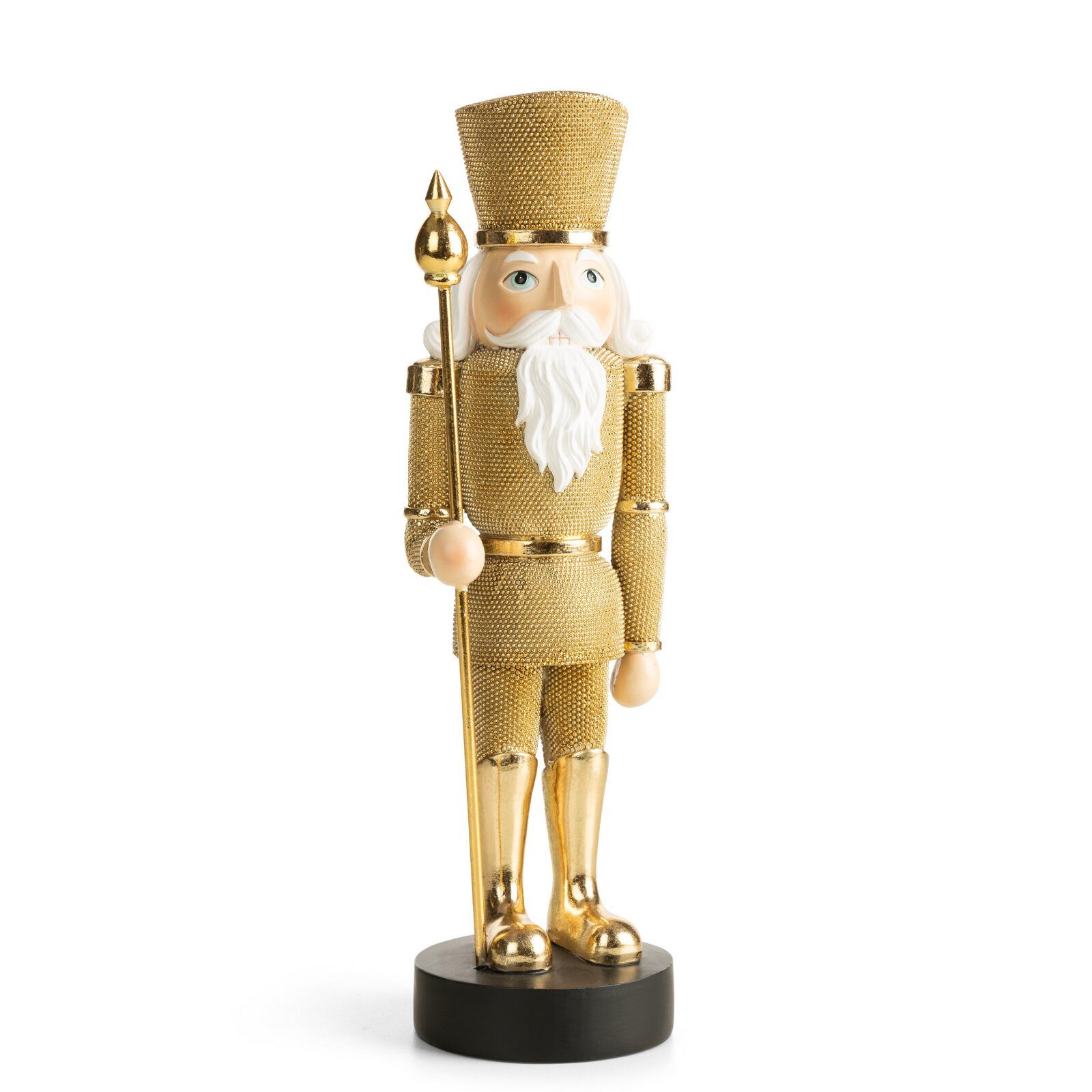 Eurofirany Weihnachtsfigur Nussknacker Schlitten Gold Metall Schmuck Dekora günstig online kaufen