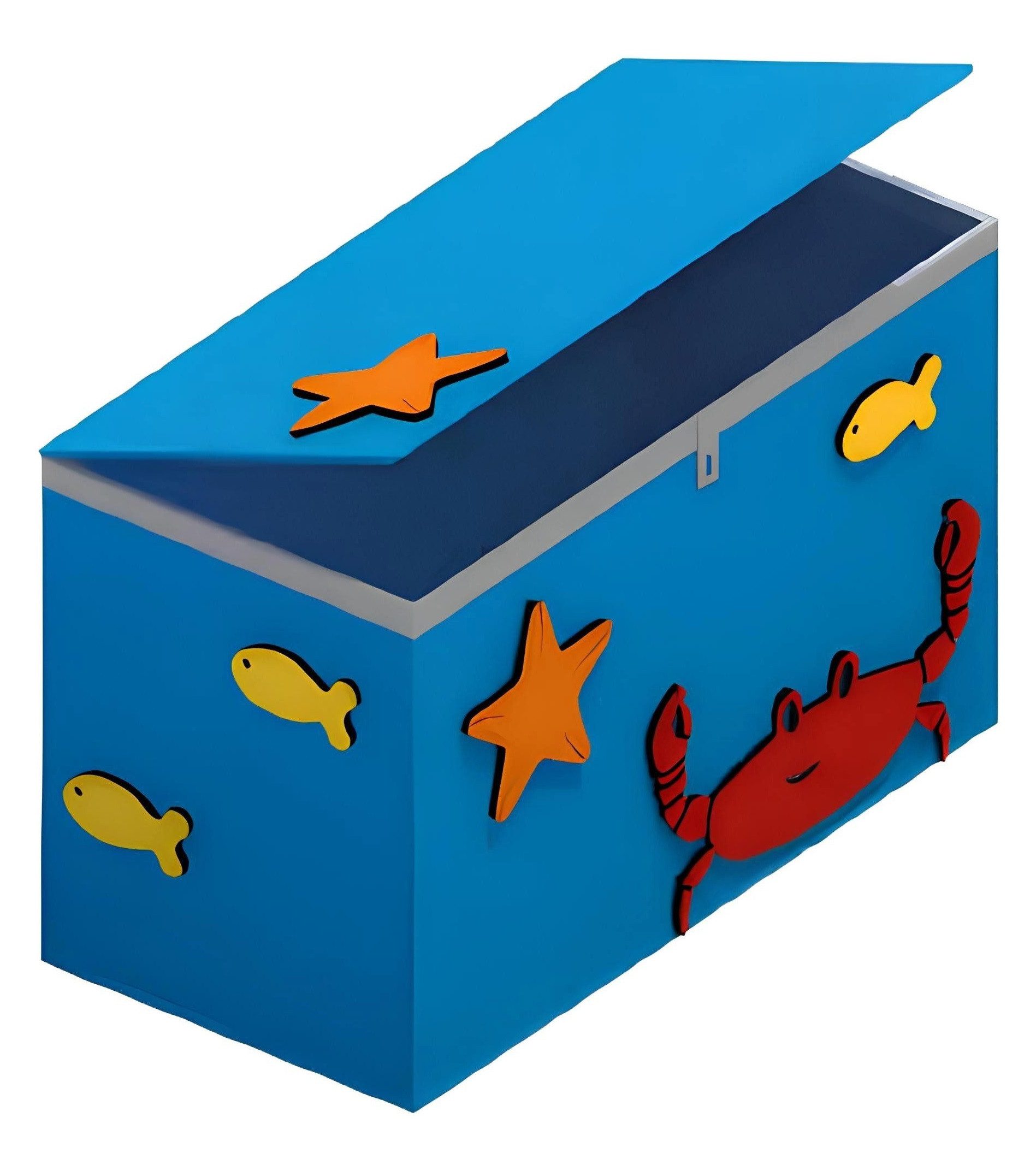 Xlmoebel Schatzkiste Bunte Spielzeugbox aus robustem Material für kreative Abenteuer (Spielzeugkiste), Hergestellt in Europa