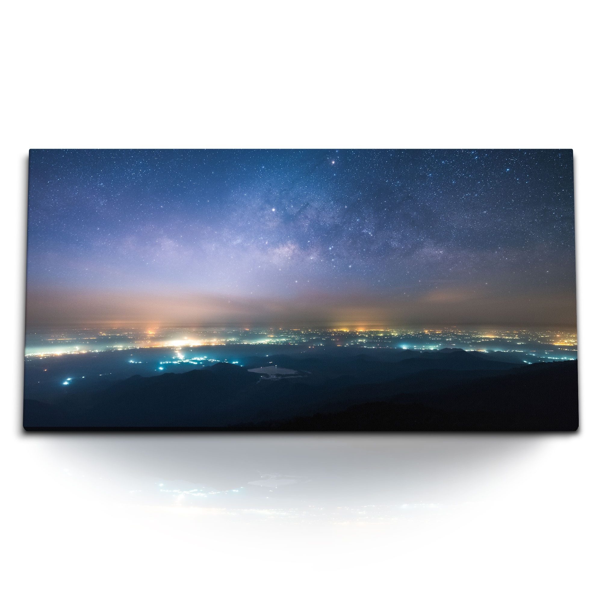Leinwandbild Kunstdruck Bilder 120x60cm Astrofotografie Nachthimmel Sternenhimmel S