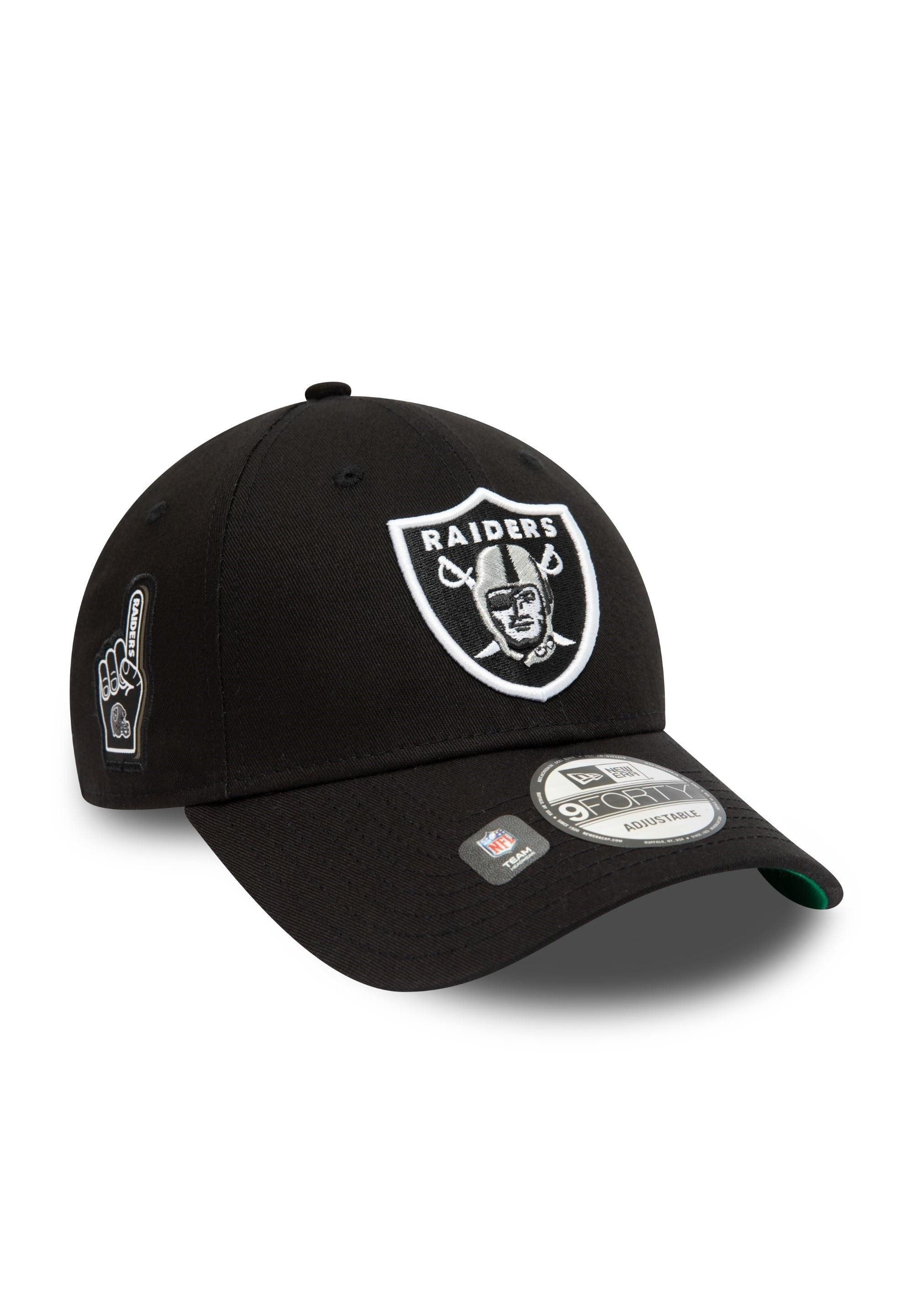 Baseball Cap Las Vegas Raiders NFL Team Side Patch Black 9Forty Adjustable Cap New