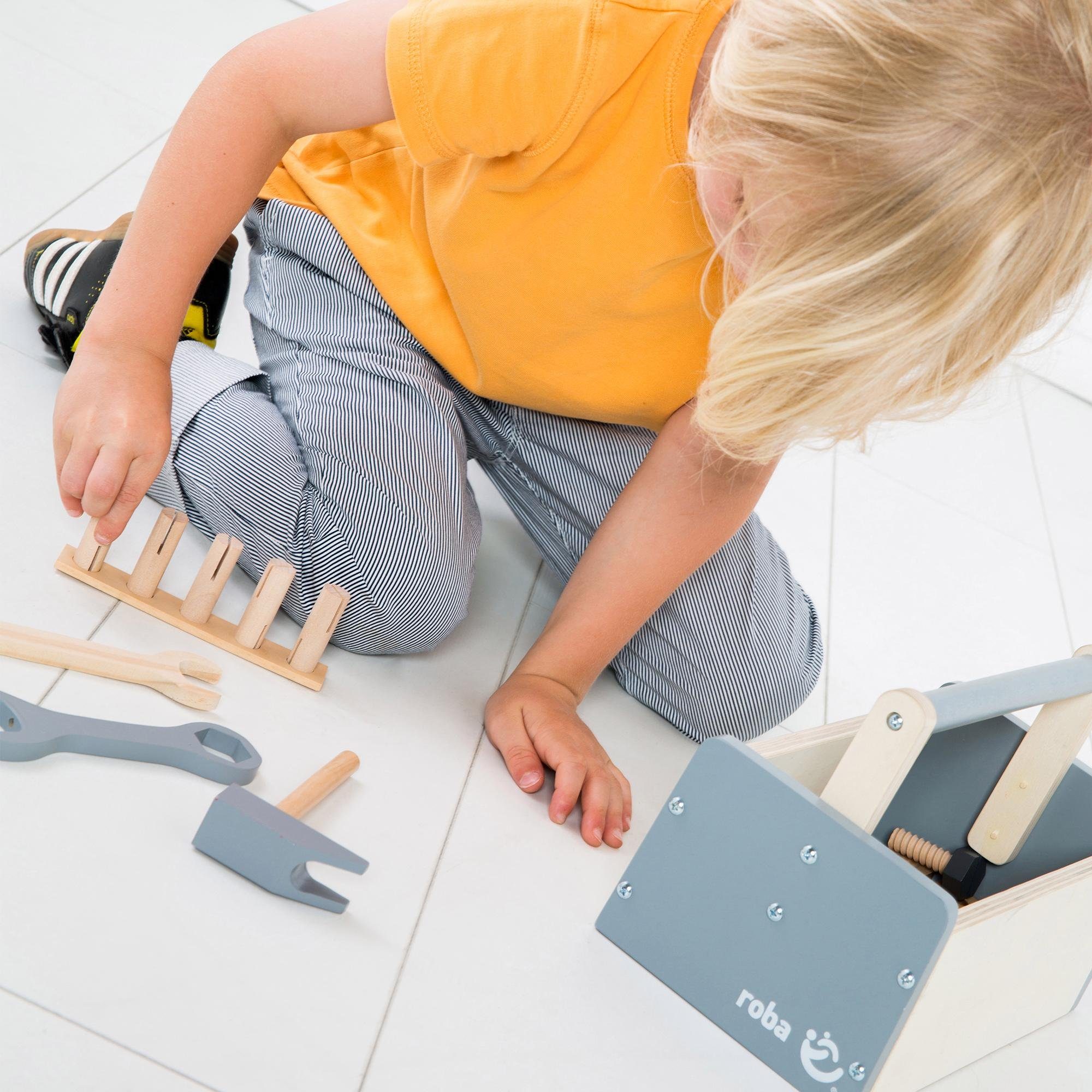 roba® Spielwerkzeug Werkzeugkiste, (Set, 22-tlg)