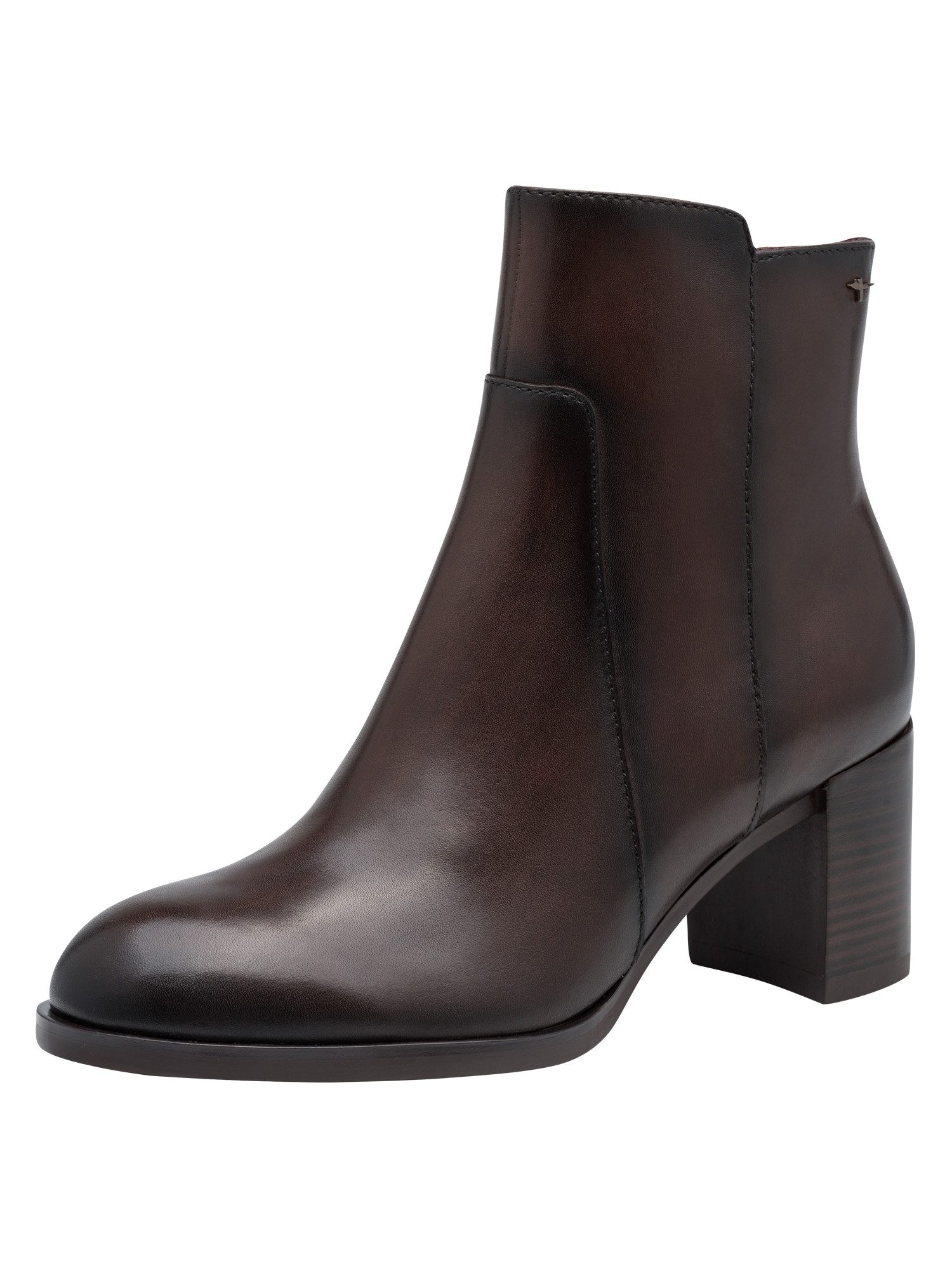 Tamaris ANTIslide, TOUCH-IT aus Leder kein Absatz Stiefelette ANTIslide