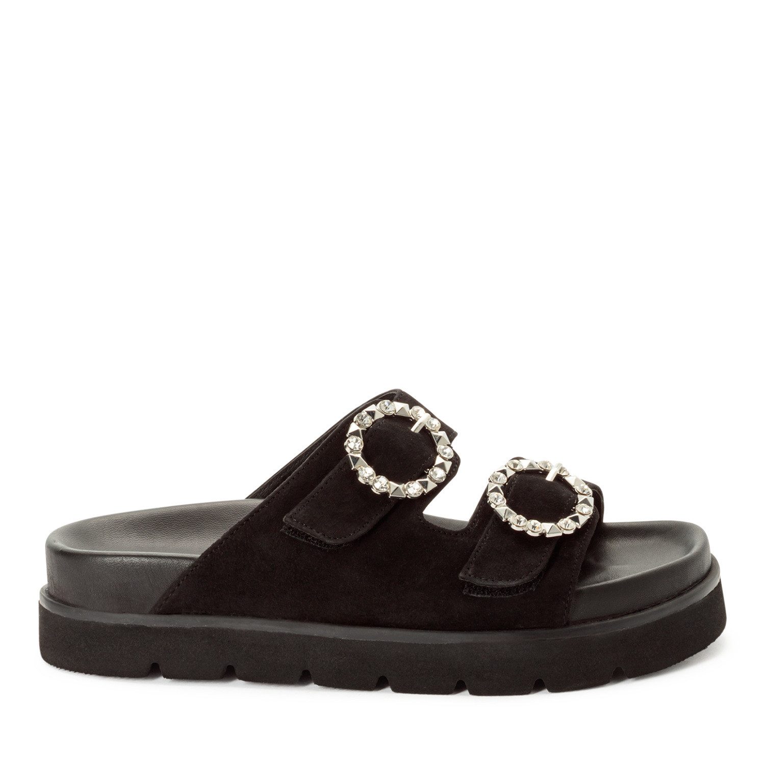 Tamaris Pantolette Sommerschuh mit schmuckbesetzten, verstellbaren Schnallen