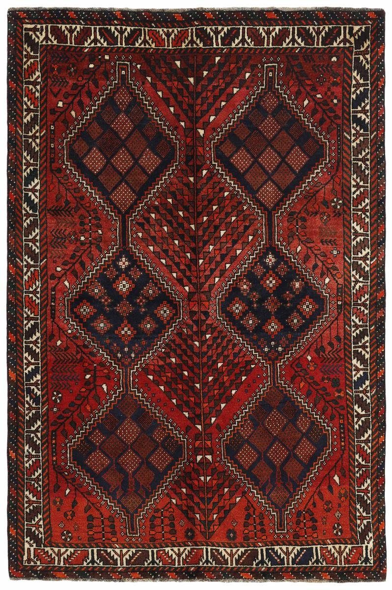 Orientteppich Shiraz 156x233 Handgeknüpfter Orientteppich / Perserteppich, Nain Trading, rechteckig, Höhe: 10 mm