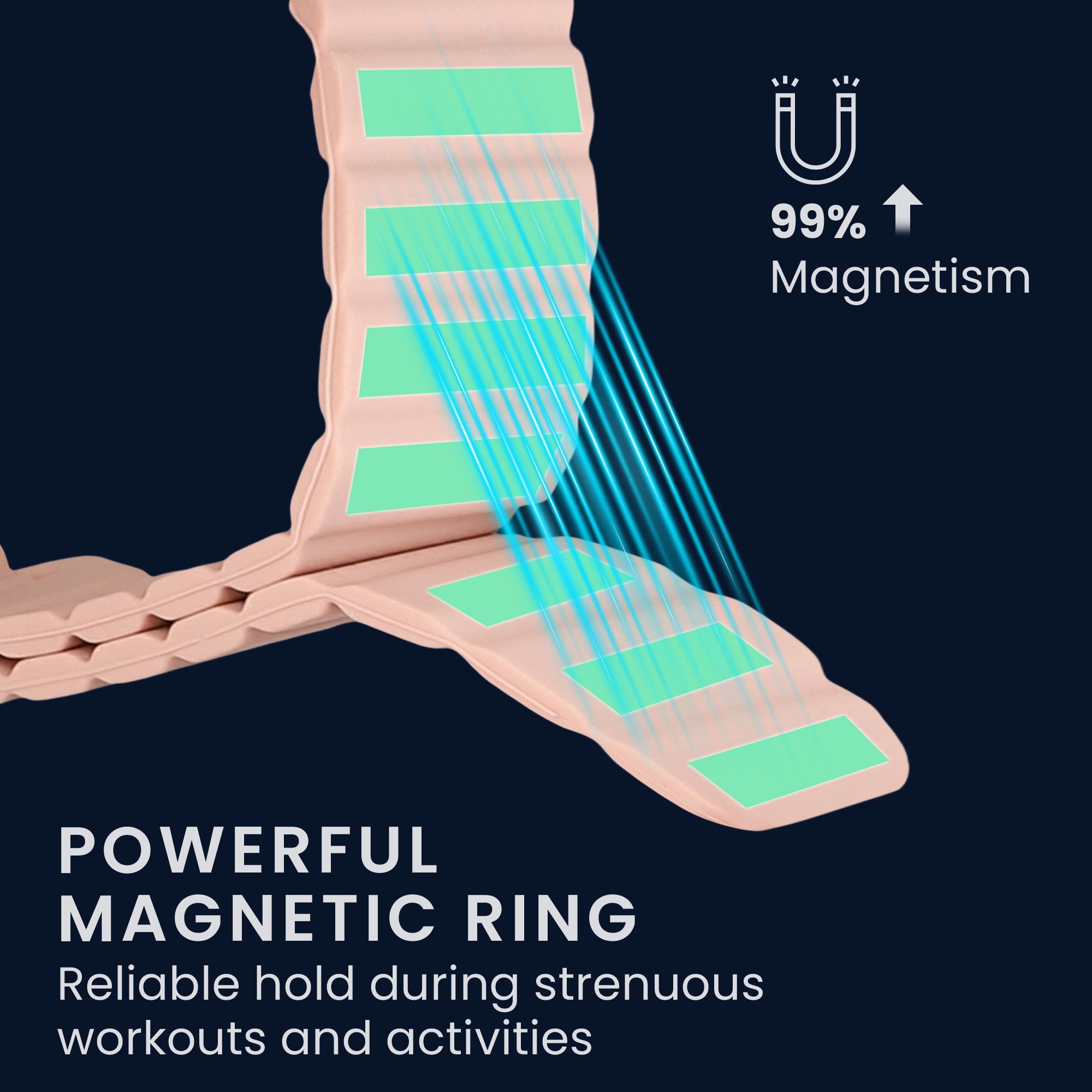 kwmobile Ersatzarmband für Fitbit Inspire 3 Armband Smartwatch, 1-tlg., Fitnesstracker Silikon Band mit Magnetverschluss