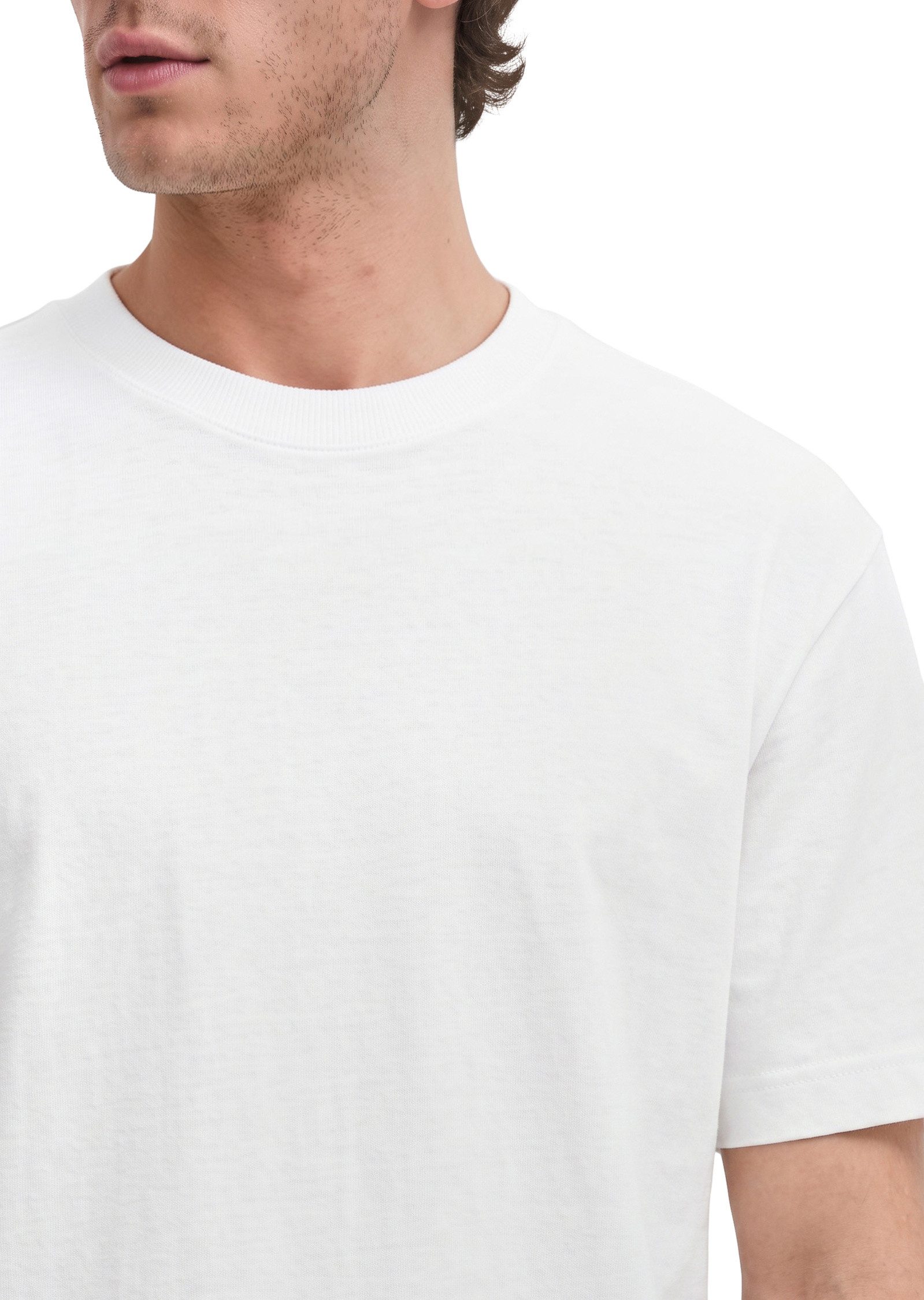 Marc O'Polo T-Shirt aus schwerem Bio-Baumwoll-Jersey – Bild 4 von 5