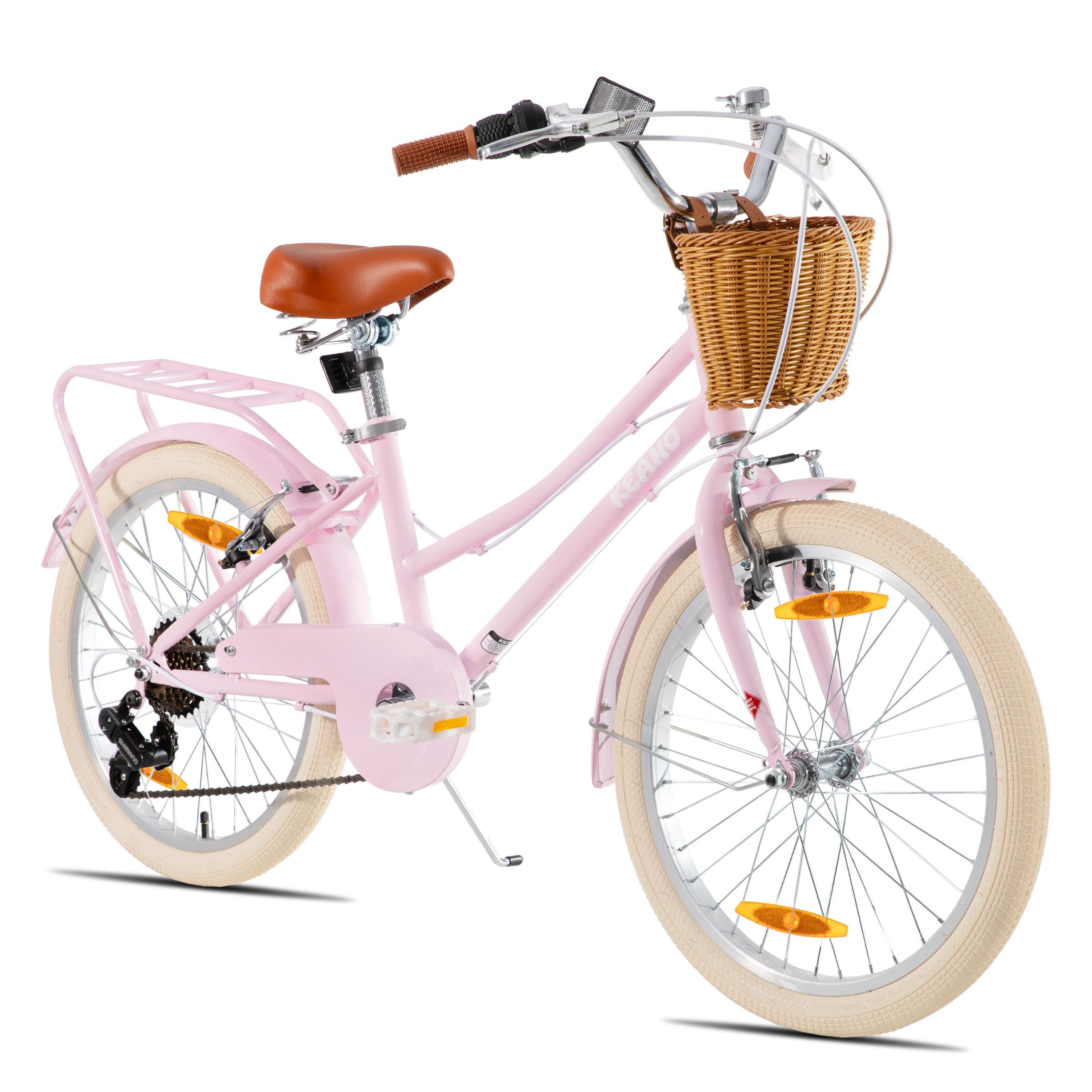 JOYSTAR Kinderfahrrad KEANO Poppy Kinderfahrrad für Mädchen 20 & 24 Zoll mit Korb
