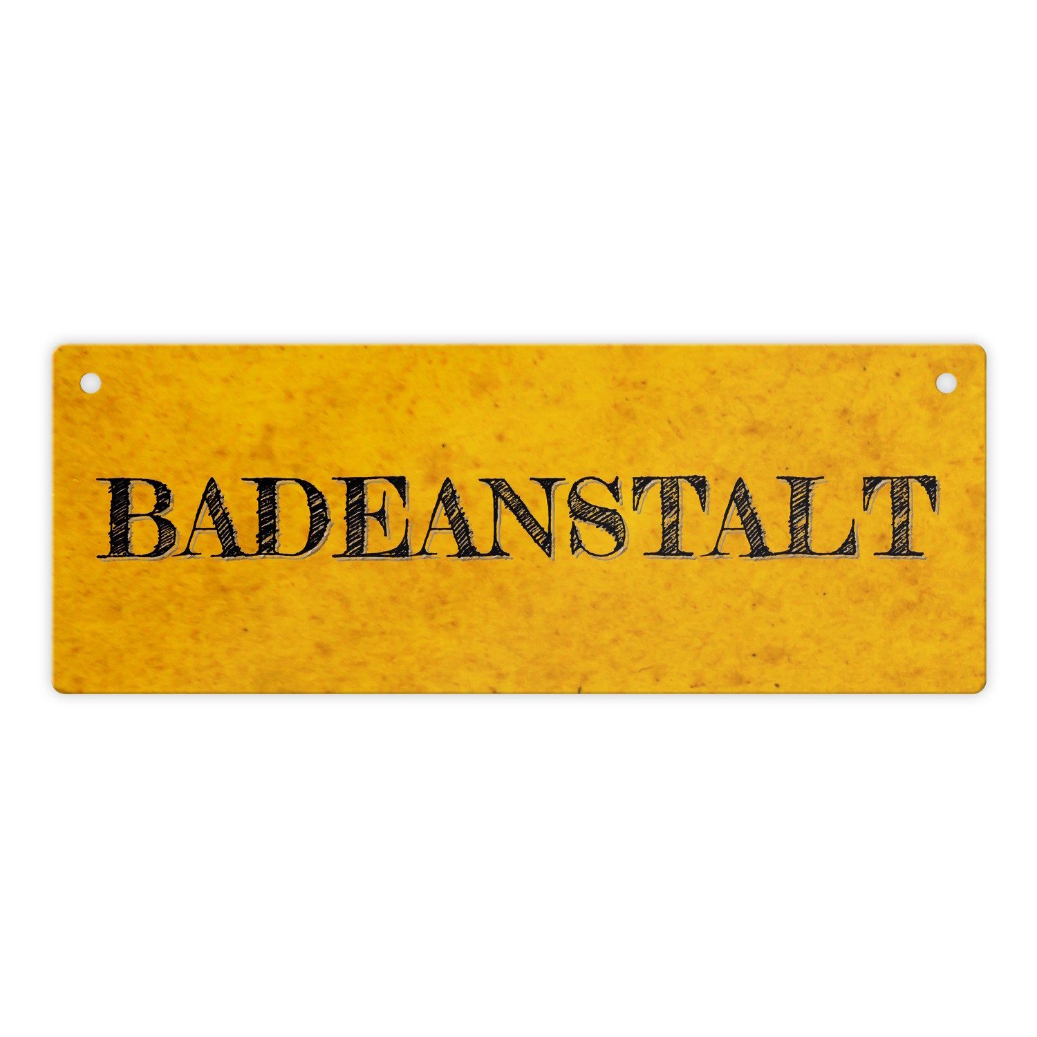 Metallschild Badeanstalt - Metallschild