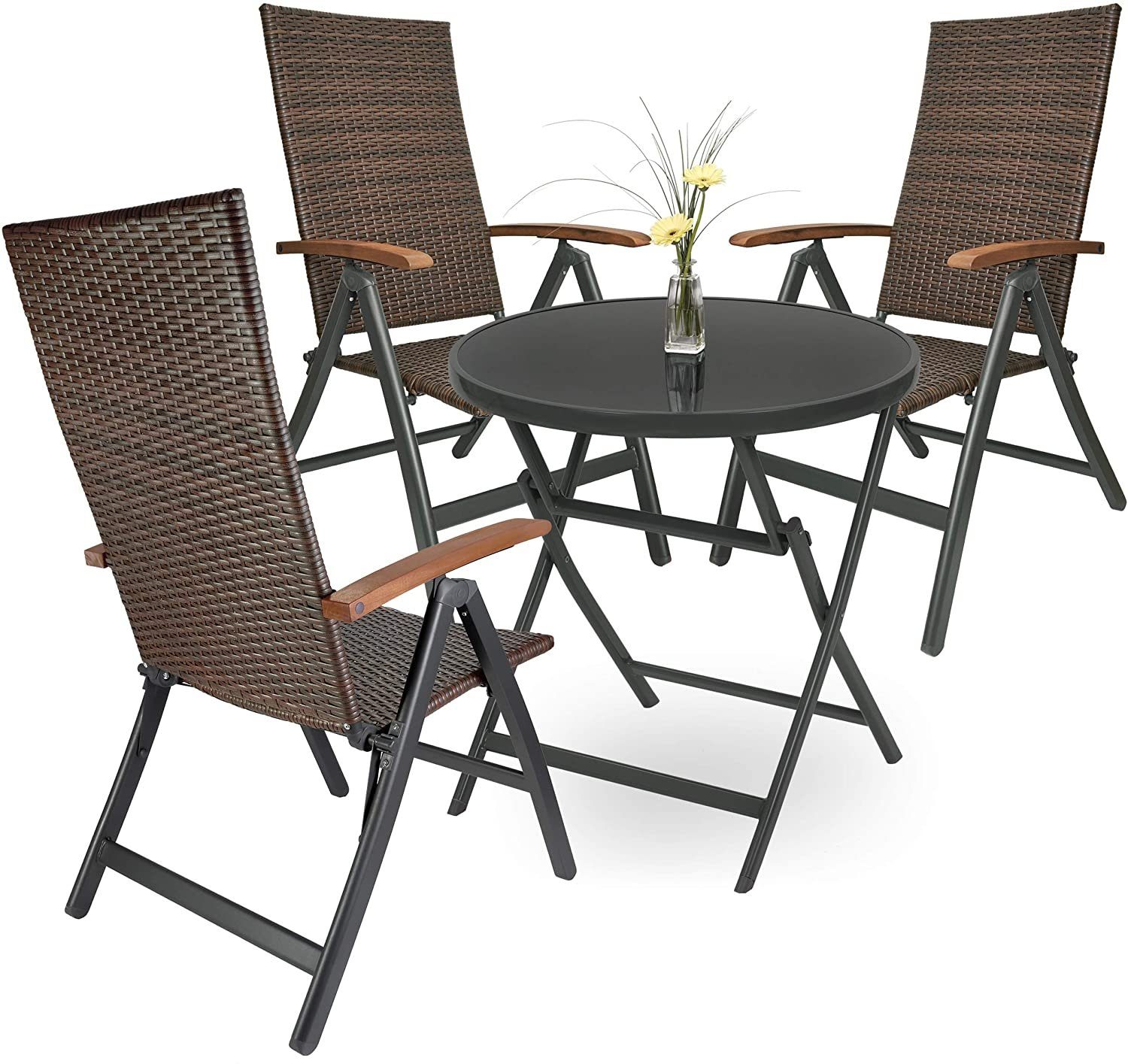BRUBAKER Garten-Essgruppe Garten Sitzgruppe Modena - günstig online kaufen