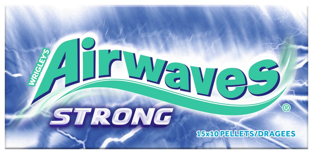 Airwaves Süßigkeit AIRWAVES STRONG 2x15x10 Dragees – Bild 2 von 2